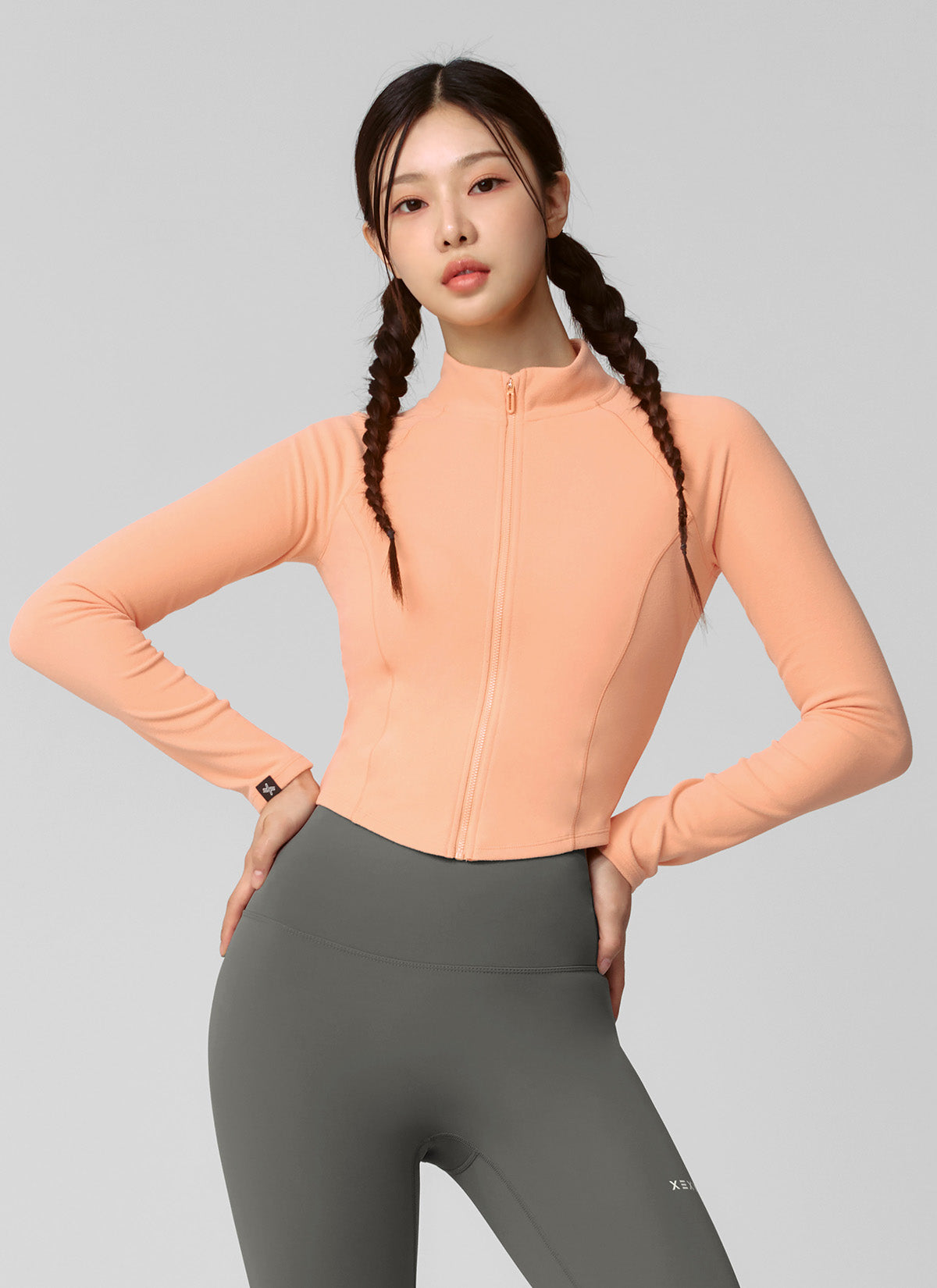 Active Crop Slim Fit Zip Up Jacket for Women - Lightweight Workout Running Hoodie - Perfect for Yoga, Gym & Outdoor Sports