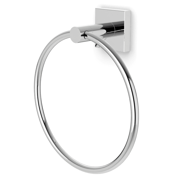 Stainless Steel Square Towel Ring - Modern Bathroom Accessory for Hand & Kitchen Towels - Perfect for Bathroom, Kitchen & Laundry Room Organization