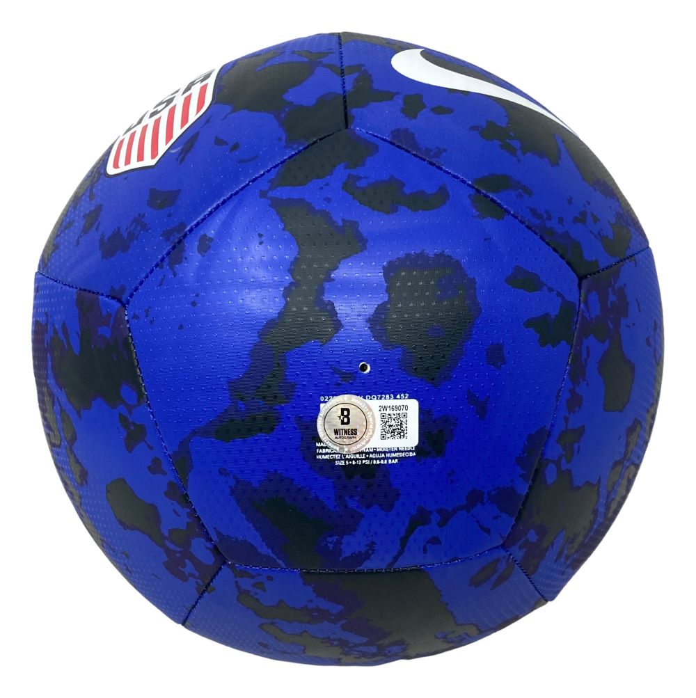 Mia Hamm Autographed USA Blue Nike Soccer Ball - Official BAS ITP Certified - Perfect for Collectors, Fans & Sports Memorabilia Displays