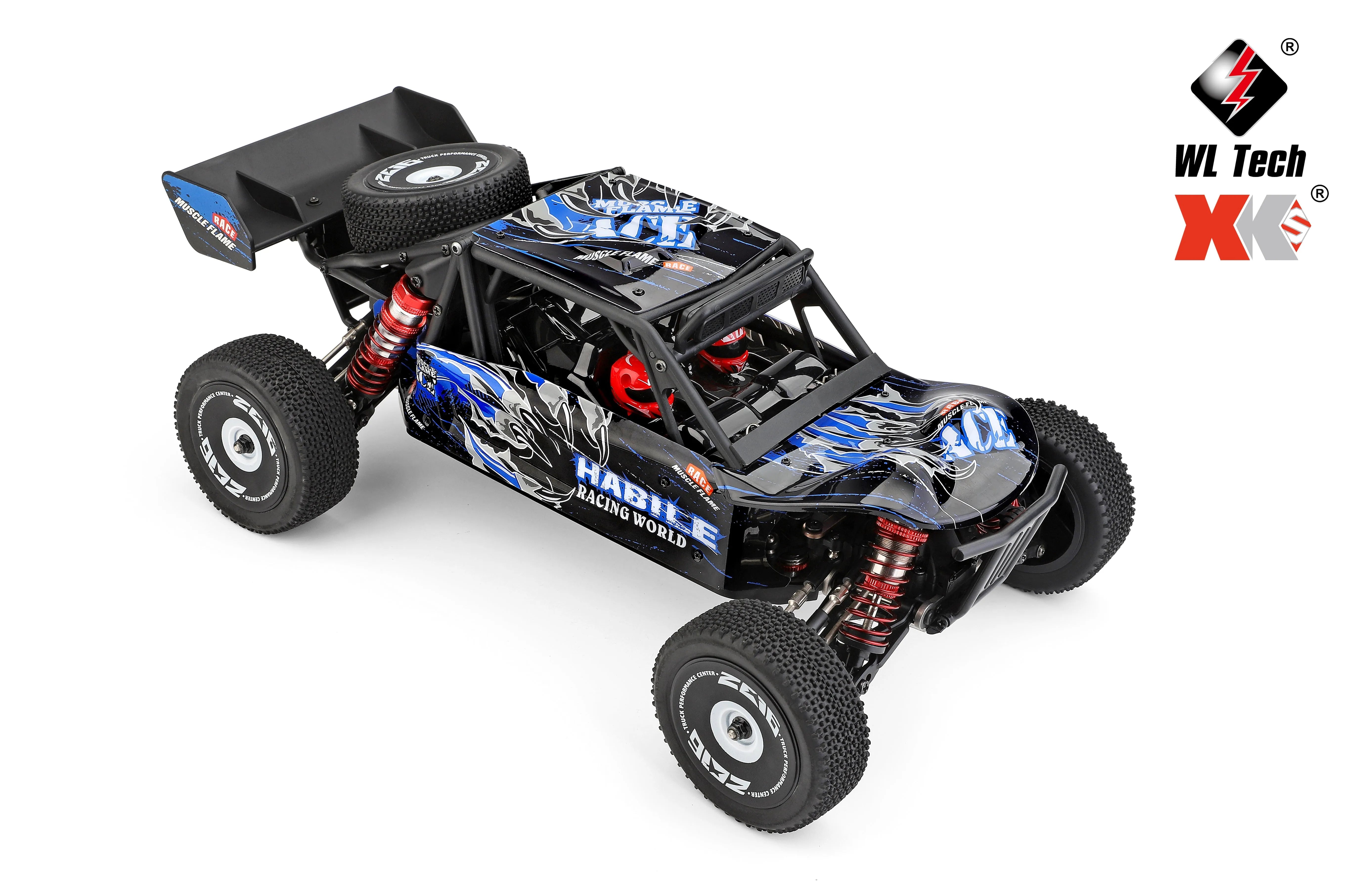WLtoys 124018 1/12 Scale 2.4Ghz 4WD RC Car - 60km/h High Speed Off-Road Metal Chassis Remote Control Truck for Kids & Adults - Perfect for Outdoor Racing, Backyard Driving and Off-Road Adventures