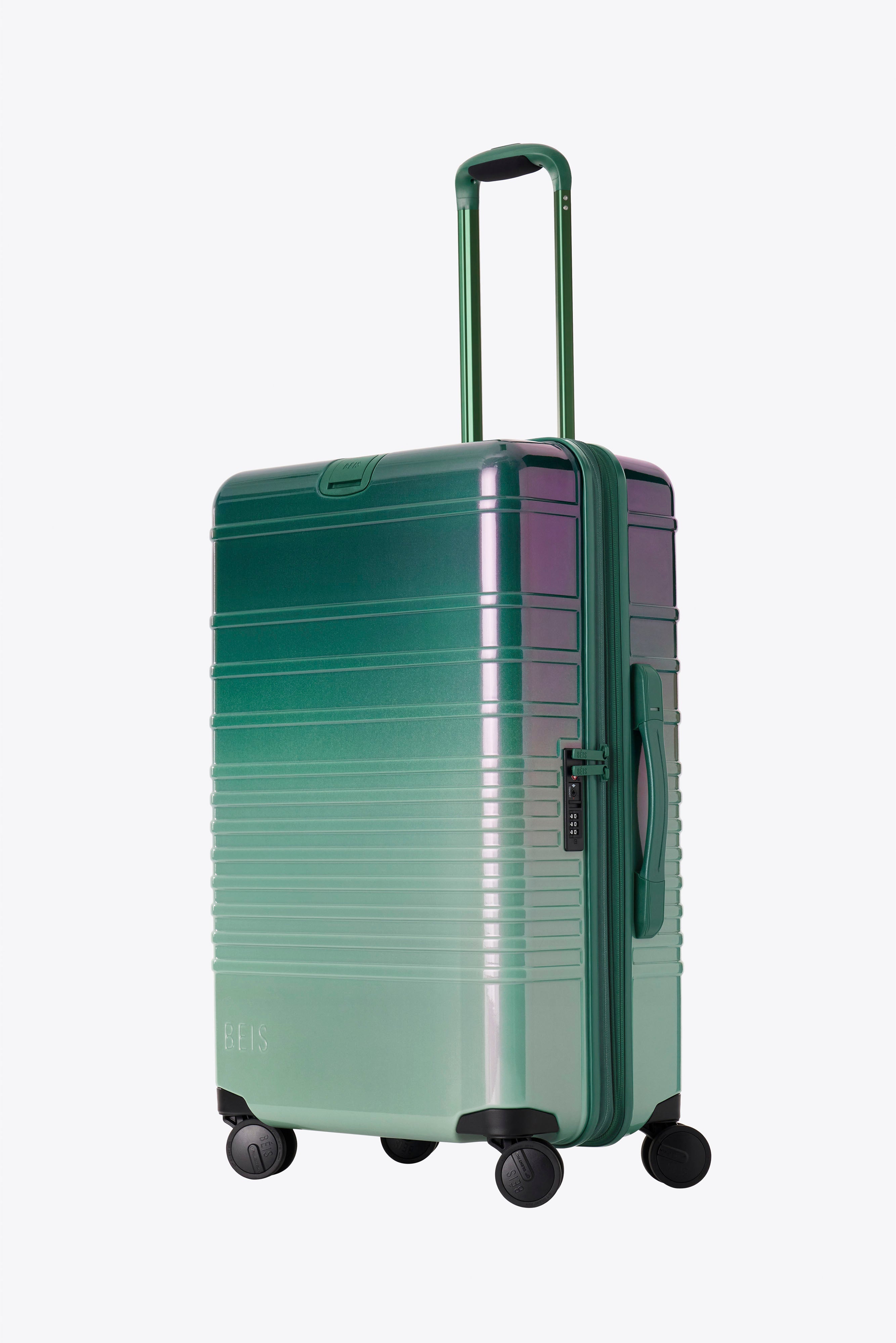 Wicked Green Medium Check-In Roller Luggage - Perfect for Air Travel & Weekend Getaways