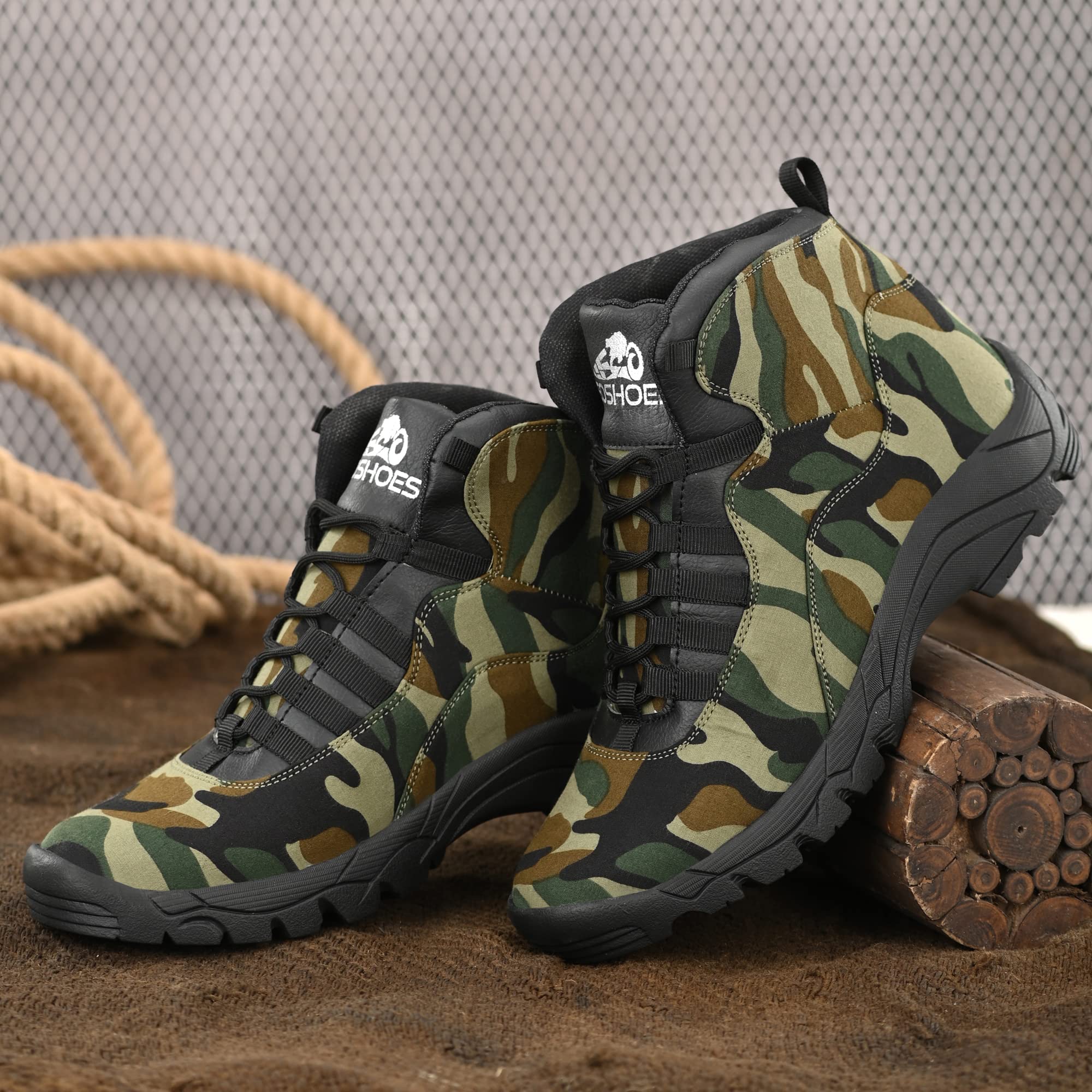 **Men's Lightweight Anti-Slip Hiking Boots - Mid Top Ankle Trekking Shoes for Outdoor Adventures, Work & Hiking - Durable & Comfortable for Trails, Camping & Daily Wear**