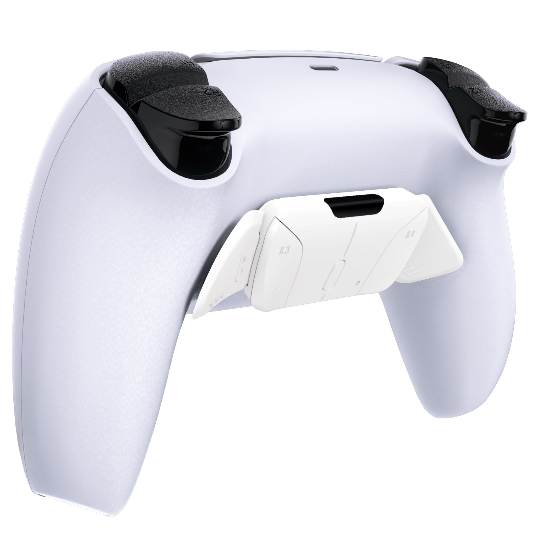 eXtremeRate White Replacement Back Buttons Housing Shell for PS5 Controller - Compatible with K1 K2 K3 K4 & RISE4 Remap Kit (Controller & Board Not Included) | Premium Customization for Gaming Enthusiasts | VPFP3001