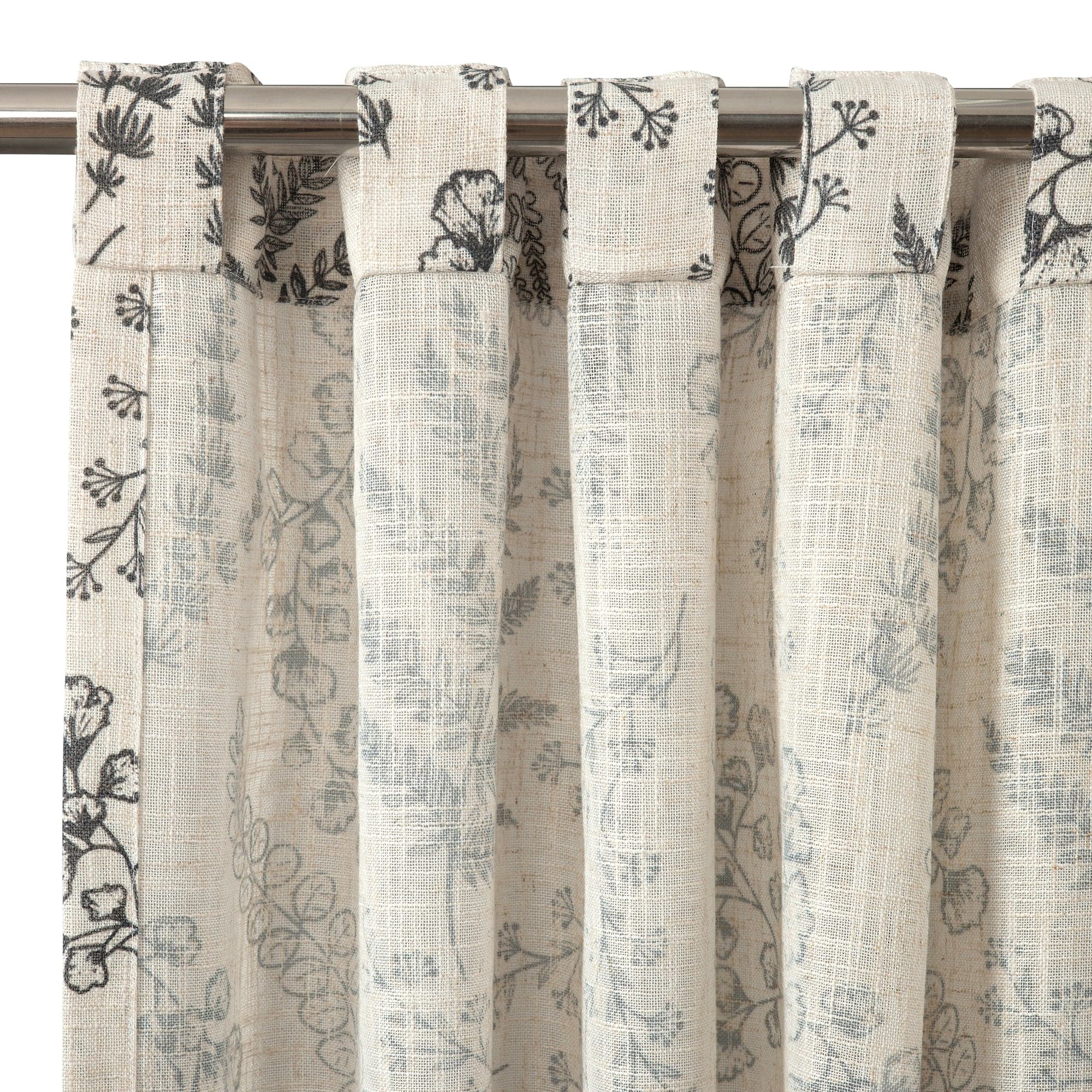 Botanical Dreams Window Curtain Panel Set - Floral Print Blackout Drapes for Living Room & Bedroom - Home Decor Thermal Insulated Curtains for Privacy & Light Control