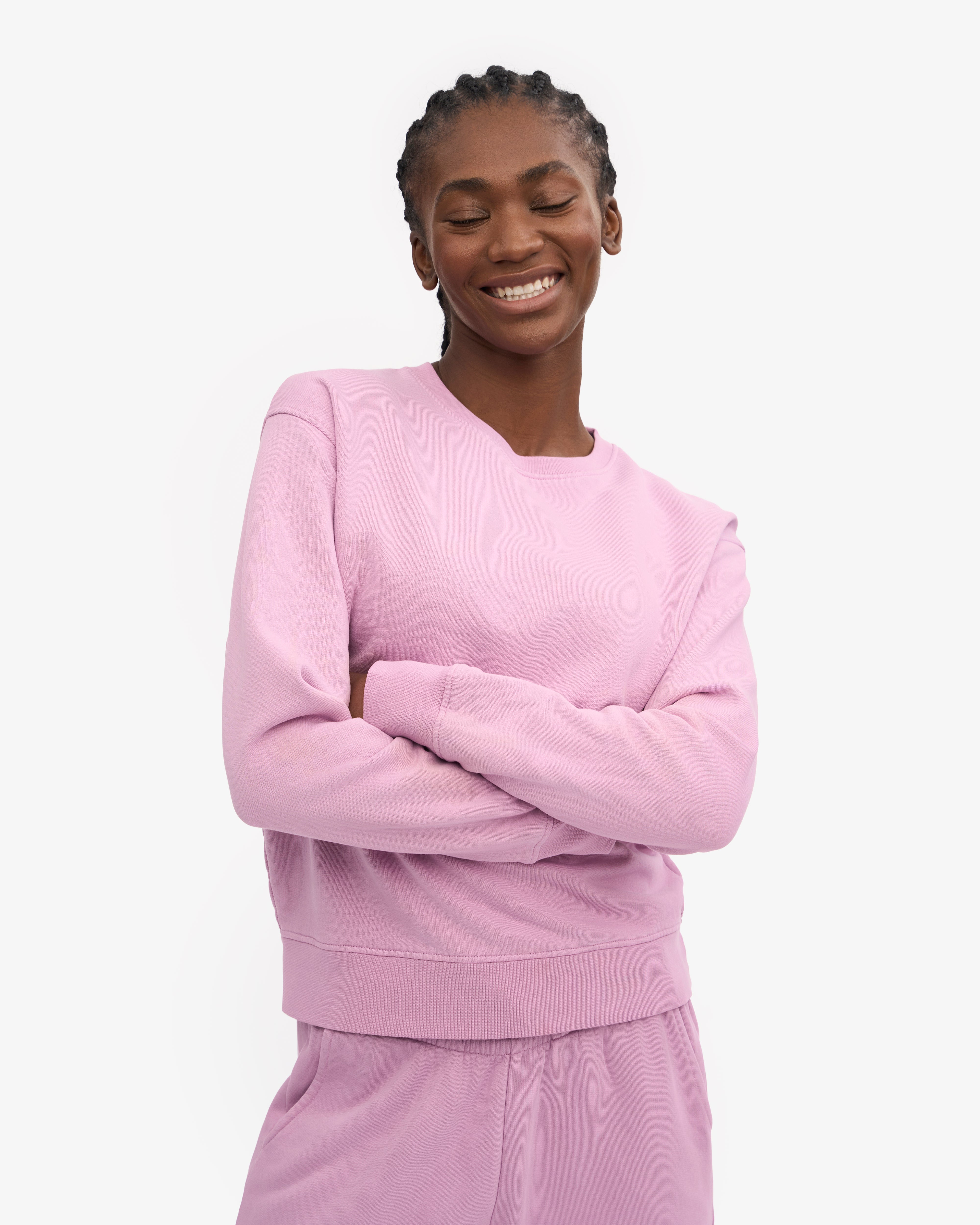 Women's Classic Organic Cotton Crew Neck T-Shirt with Cherry Blossom Print - Soft Casual Tee for Everyday Wear, Workouts & Spring Outfits