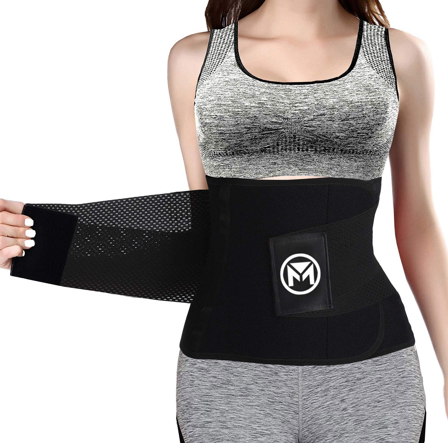Moolida Waist Trainer Belt for Women & Men - Slimming Waist Trimmer, Workout Belt & Back Support - Perfect for Gym, Weight Loss & Postpartum Recovery