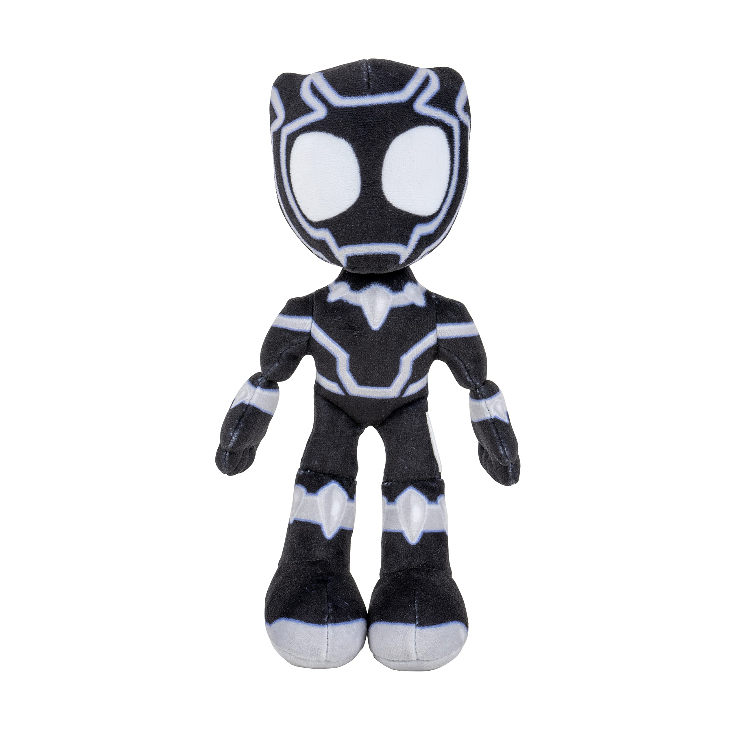 Marvel's Spidey and His Amazing Friends 8-Inch Black Panther Plush Toy for Kids Ages 3+ | Soft Superhero Stuffed Animal | Perfect for Playtime, Birthday Gifts & Marvel Collections