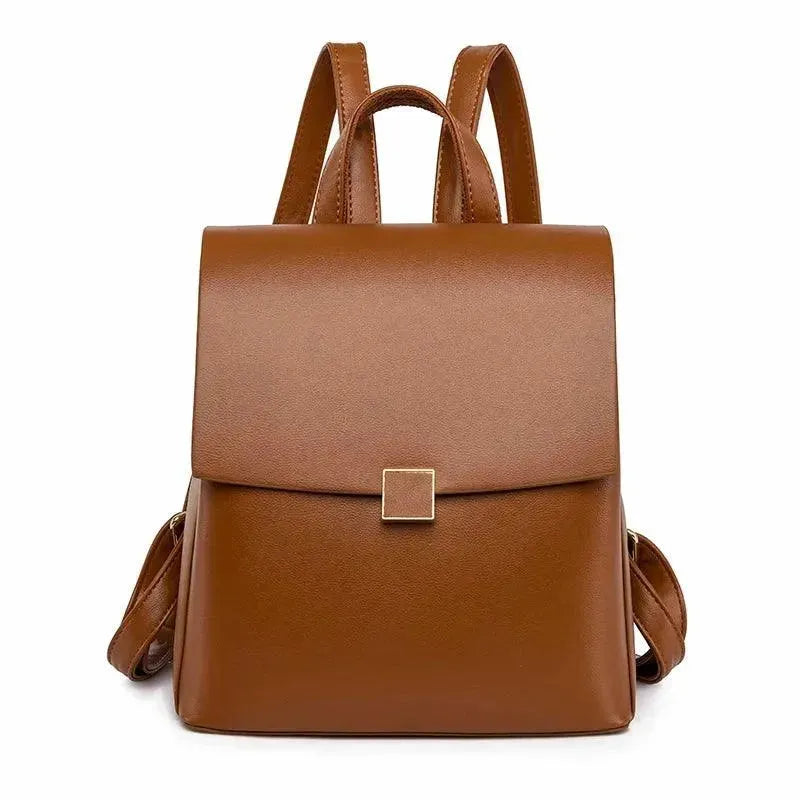 Premium Genuine Leather Women's Backpack - Stylish & Durable Designer Handbag for Work, Travel & Everyday Use