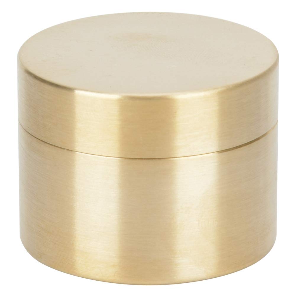 Keenso Mini Brass Pill Container - Waterproof, Dustproof, Sealed Metal Storage Box for Jewelry, Pills & Outdoor Essentials - Perfect for Travel, Hiking & Daily Use