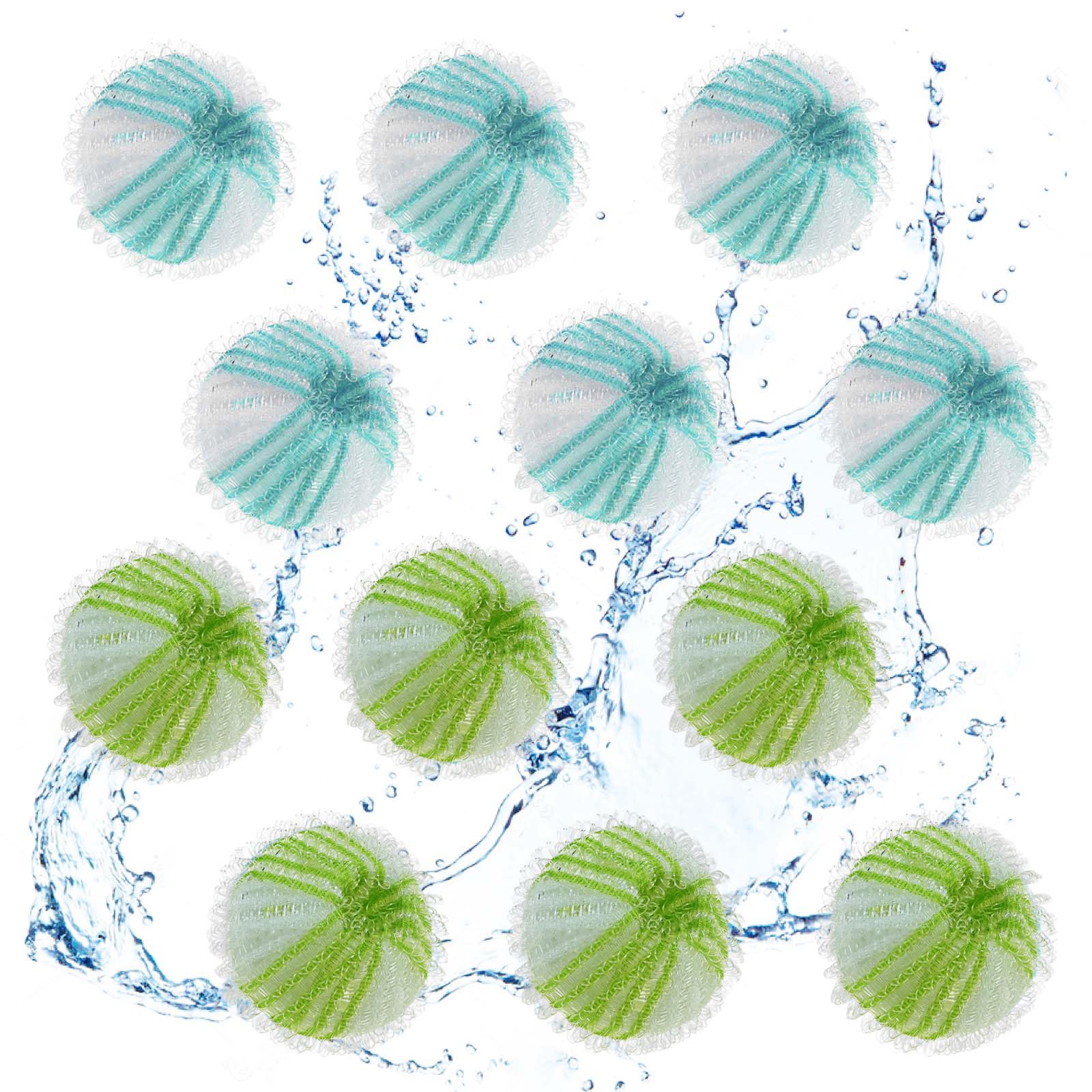 12 Pack Reusable Pet Hair Remover Balls for Laundry - Cat & Dog Hair Catcher for Washing Machine - Lint Remover for Pet Owners (Perfect for Removing Pet Hair from Clothes, Blankets & Bedding)