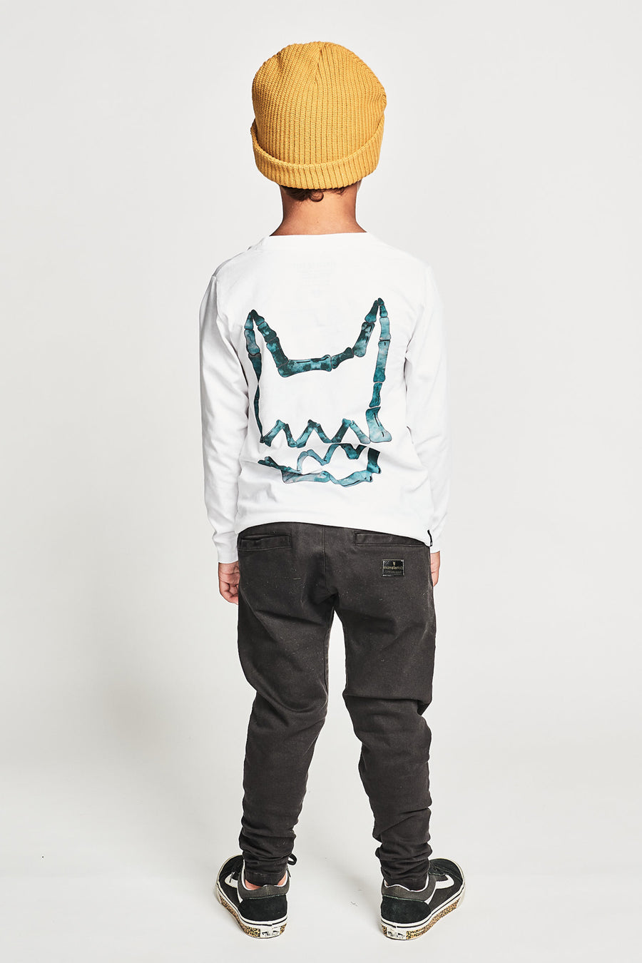 Boys Munster Kids Glow-in-the-Dark T-Shirt - White | Fun Graphic Tee for Halloween, Parties & Everyday Wear