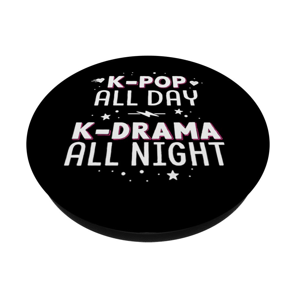 K-Pop & K-Drama Korean PopSockets PopGrip - Swappable Phone Grip for Samsung, iPhone & Tablets | Perfect for Fans, Concerts & Binge-Watching Dramas