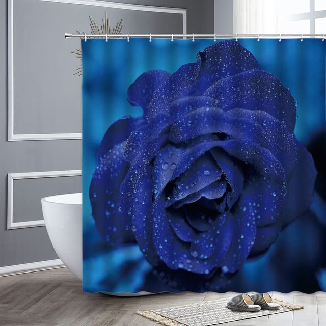Rose Floral Waterproof Polyester Shower Curtain - Elegant Bathroom Decor with Natural Flowers, Valentine's Day Gift & Home Furnishing | Perfect for Bathroom, Guest Bath & Spa Retreats