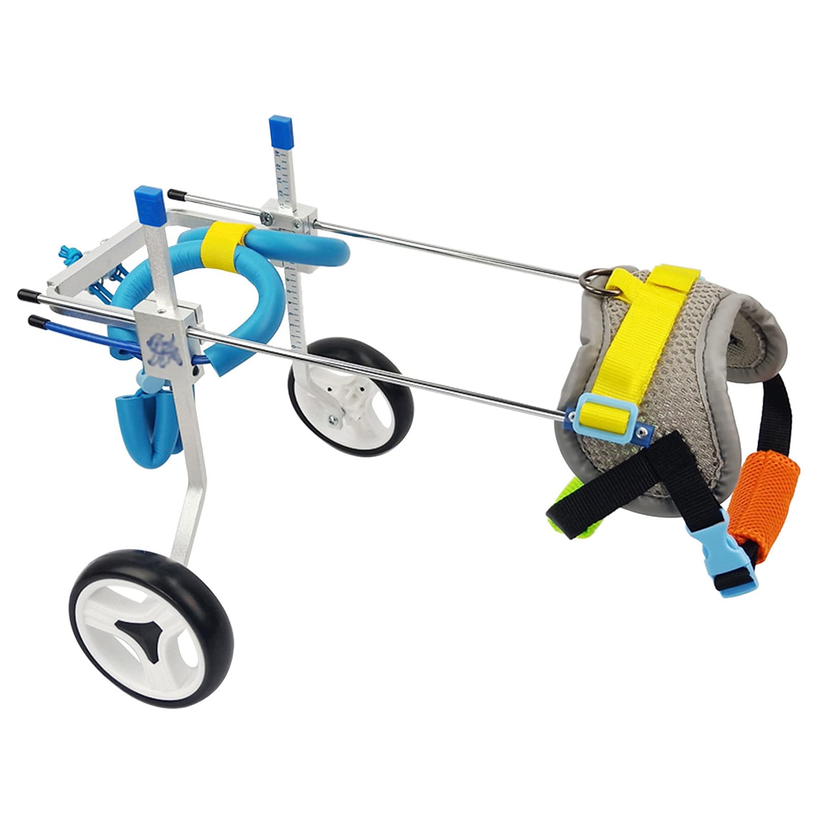 Adjustable Dog Wheelchair Walker - Lightweight Pet Mobility Aid for Disabled Dogs with Hind Leg Injuries - Perfect for Small & Large Dogs Indoor & Outdoor Use