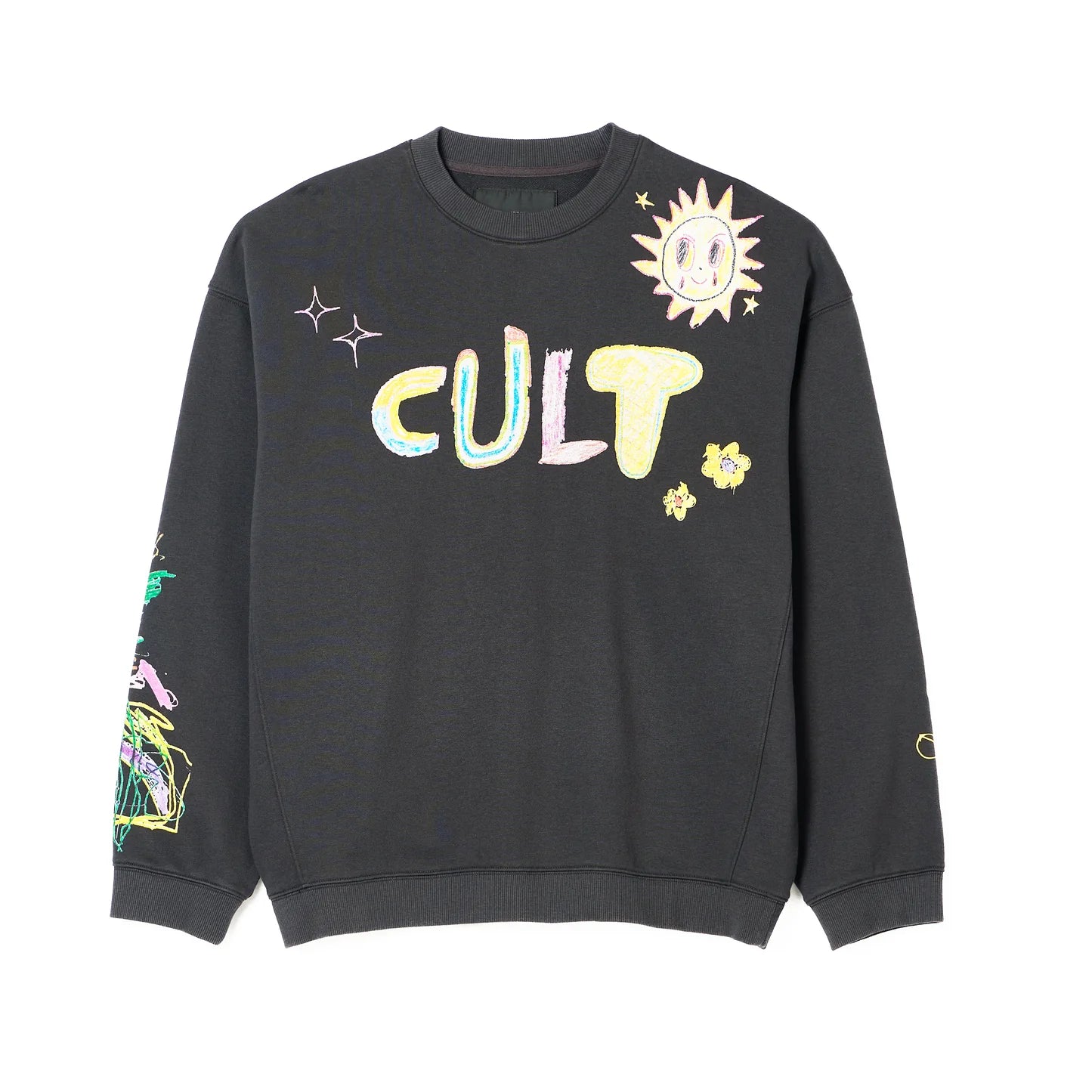 CULT OF INDIVIDUALITY Steel Fleece Crewneck Sweatshirt | Novelty Pullover for Men & Women | Casual Streetwear for Everyday Wear & Urban Fashion