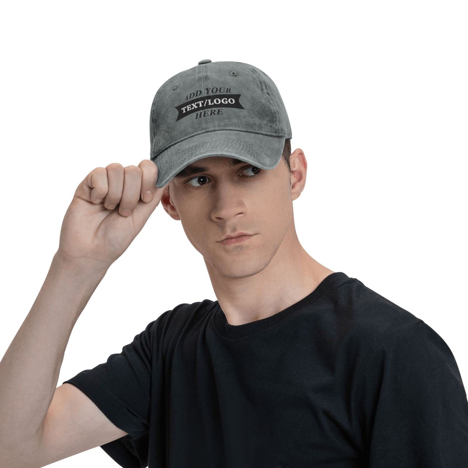 Custom Embroidered Baseball Caps - Add Photos, Logo & Text for Personalized Hats - Adjustable Unisex Fit - Perfect for Sports, Gifts & Brand Promotions