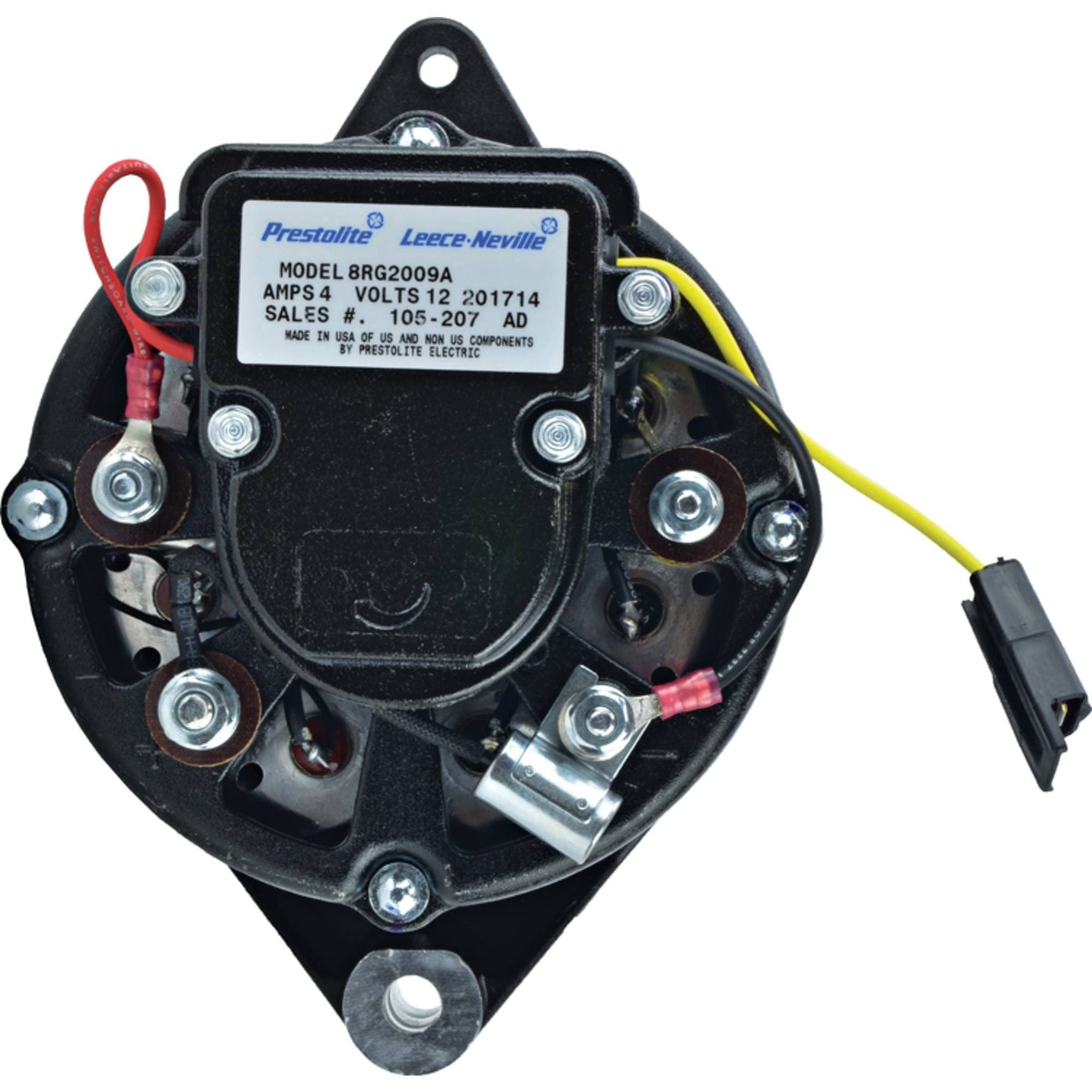 DB Electrical 400-16059 12V 51Amp Alternator for LEHMAN 4D254 4 Cylinder Diesel Engines (1973-On) - External Fan, Internal Regulator, BI Rotation | Compatible with Models 20054, 3141192, 353274 | Perfect for Marine, Industrial & Agricultural Equipment