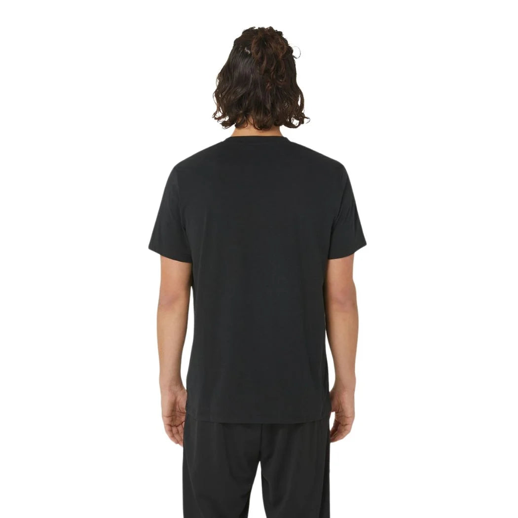 ASICS Men's Lettering Graphic Knit T-Shirt - Comfortable Casual Tee for Running, Gym & Everyday Wear