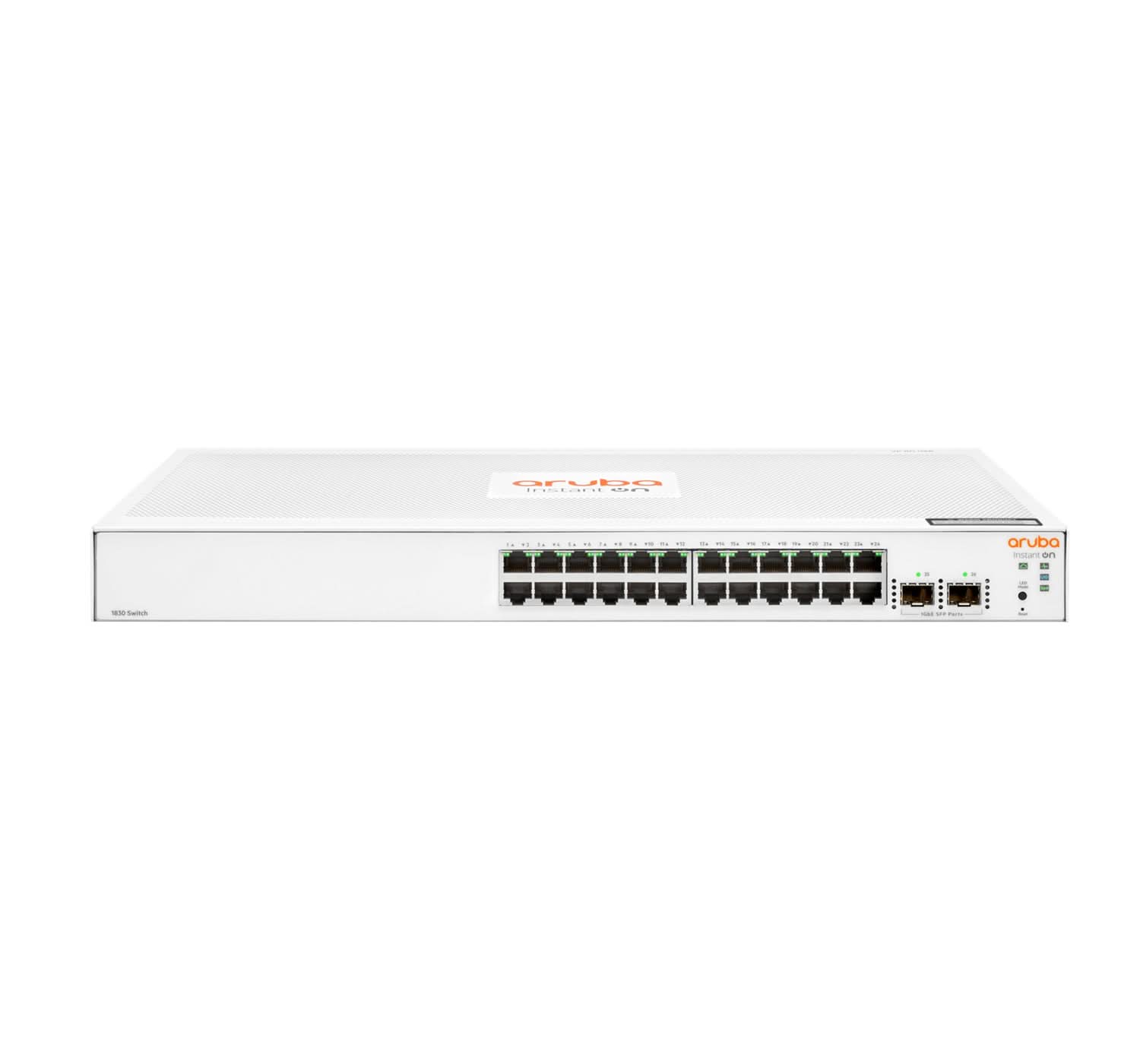 Aruba Instant On 1830 24-Port Gigabit Ethernet Switch | 24G 2SFP+ Ports | Layer 2 Managed | 1U Rack Mount (JL812A#ABB) - Ideal for Small Business Networks & Office IT Infrastructure