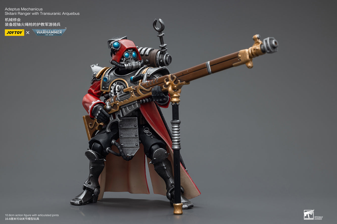 1/18 JOYTOY Warhammer 40K Adeptus Mechanicus Skitarii Ranger Action Figure - Collectible Miniature for Tabletop Gaming & Display
