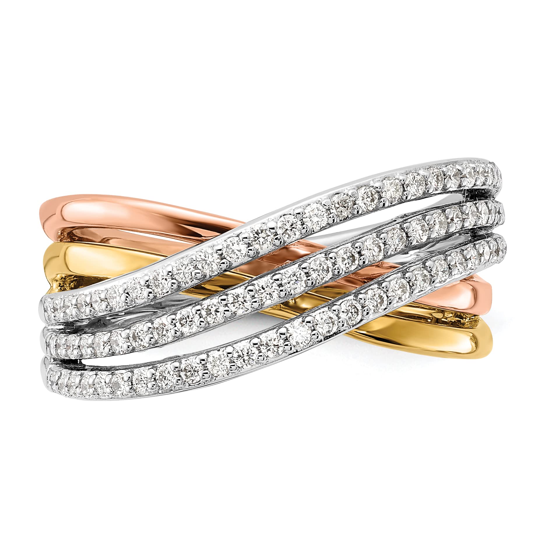 14K White/Yellow/Rose Gold Diamond Ring for Women - Elegant Solitaire Engagement & Wedding Band - Perfect for Proposals, Anniversaries & Special Occasions