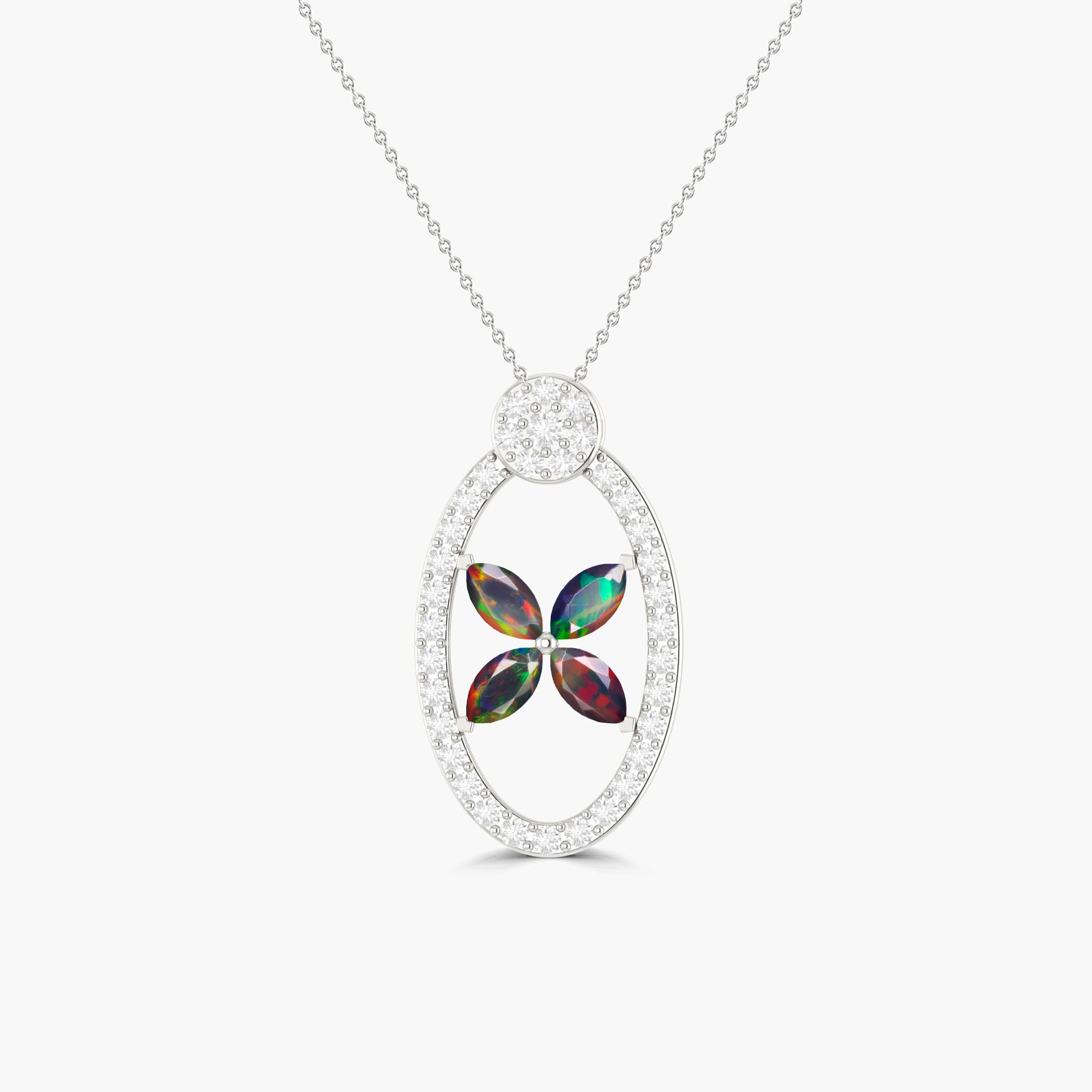 Natural Black Opal OX Style Charm Pendant Necklace - Elegant Zodiac Jewelry for Women, Men - Perfect for Birthdays, Anniversaries & Gifts