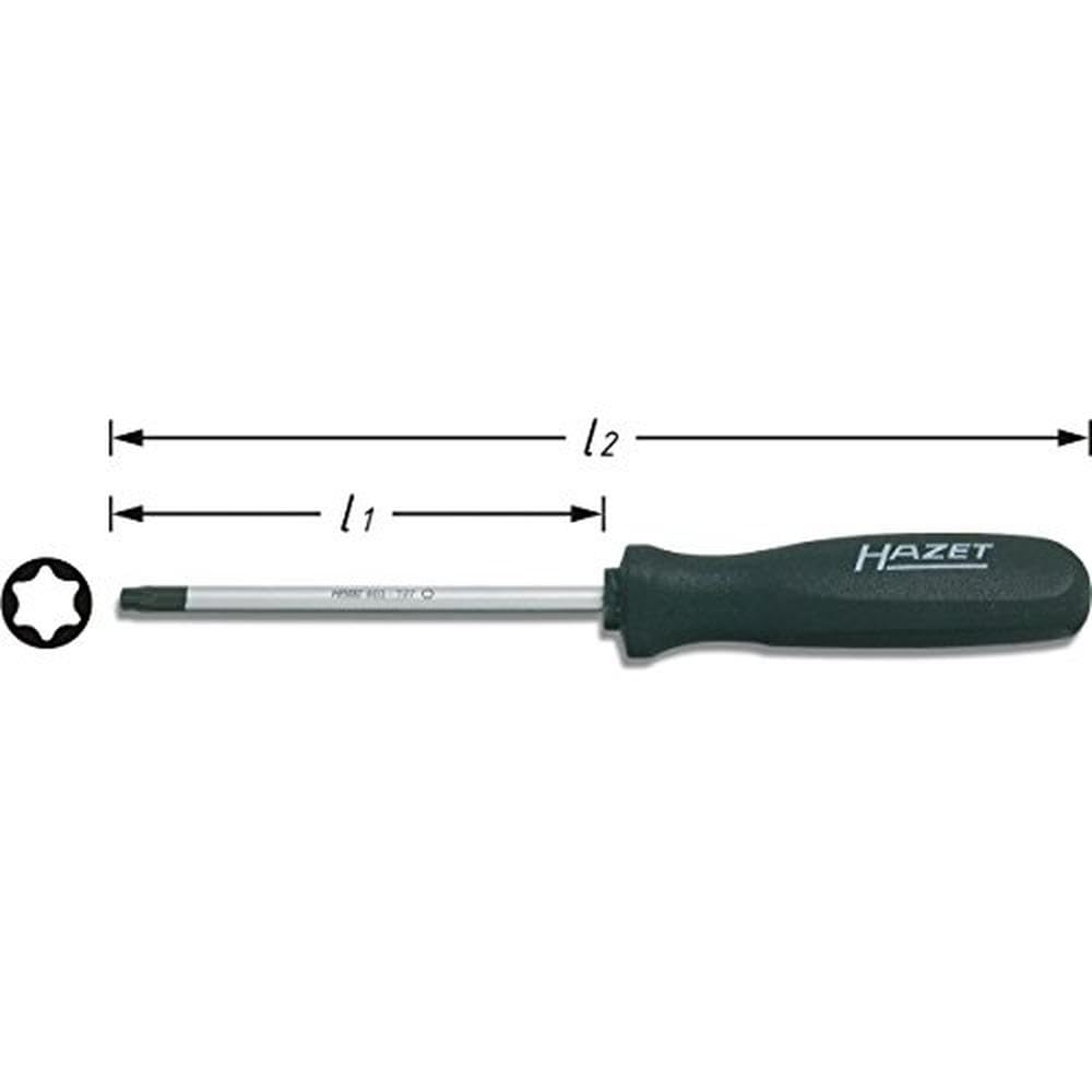 Hazet 803-T20 Professional Torx Screwdriver Set - T20 Precision Screwdriver for Electronics, Automotive & DIY Projects | Durable German-Made Tool for Mechanics & Tech Repair