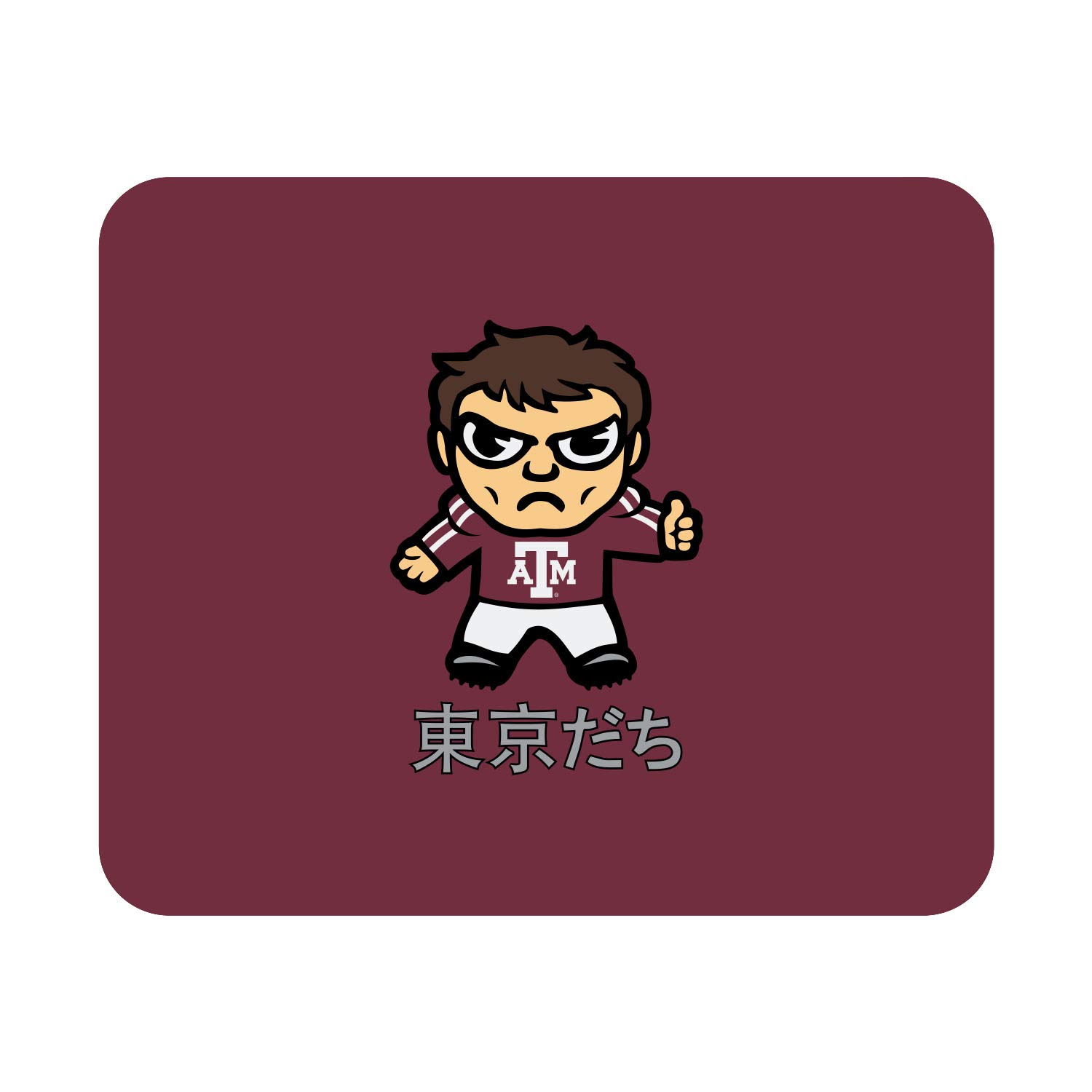 Texas A&M University Logo Standard Fabric Mouse Pad - Non-Slip Desk Accessory for Gaming & Office Use - Classic Design by Tokyodachi - Perfect for Dorm, Home & Work Setup