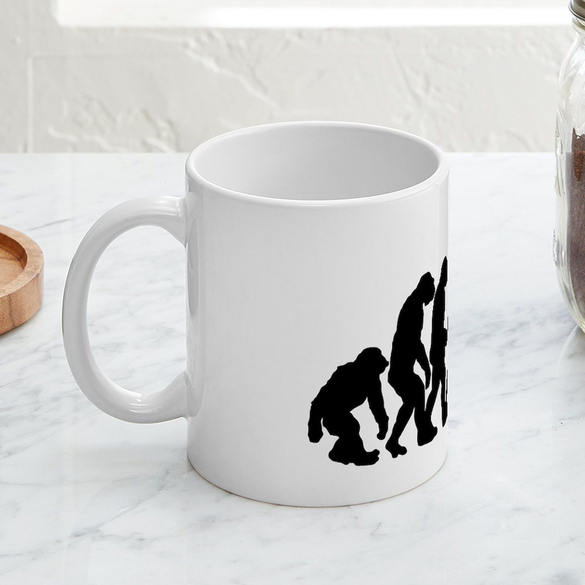Stop Following Me 11 oz Ceramic Coffee Mug (325ml) - Funny Novelty Gift for Office, Home & Coffee Lovers - Perfect for Tea, Hot Chocolate & Morning Brews