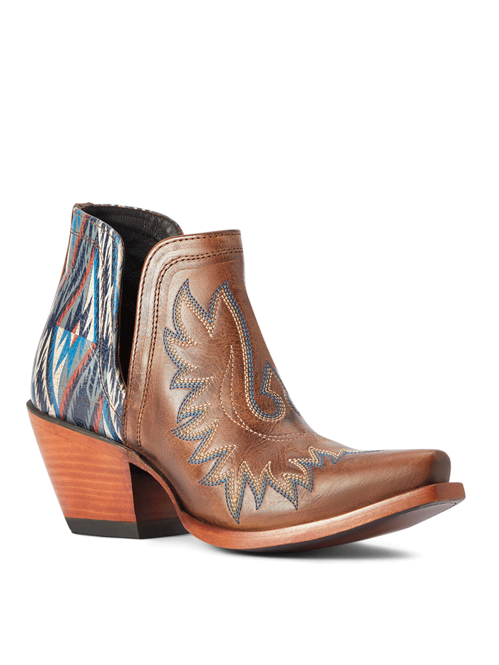 Ariat Women's Dixon Chimayo Western Boots in Fiery Tan - Perfect for Country Dancing, Rodeos, and Western Fashion Outfits