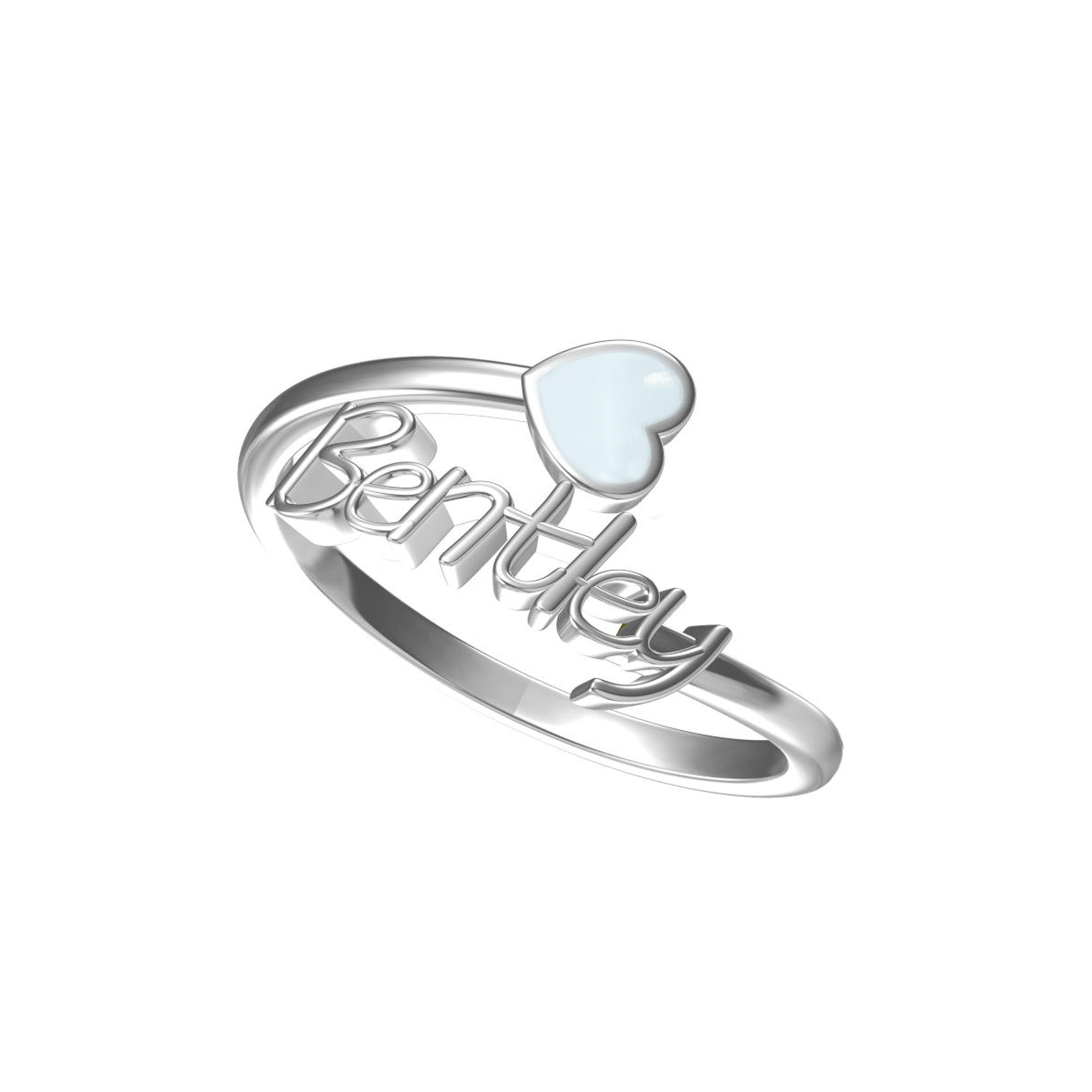 Evermine Personalized Breastmilk Ring - Custom Name Ring for Moms, Unique Baby Gift - Perfect for Mother's Day, Baby Showers & Breastfeeding Mementos