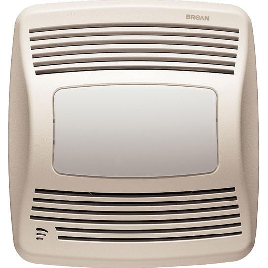 Broan QTXE110SFLT 110 CFM Ultra Quiet Bathroom Exhaust Fan with Humidity Sensor and LED Light - Perfect for Bathrooms, Laundry Rooms, and Small Spaces