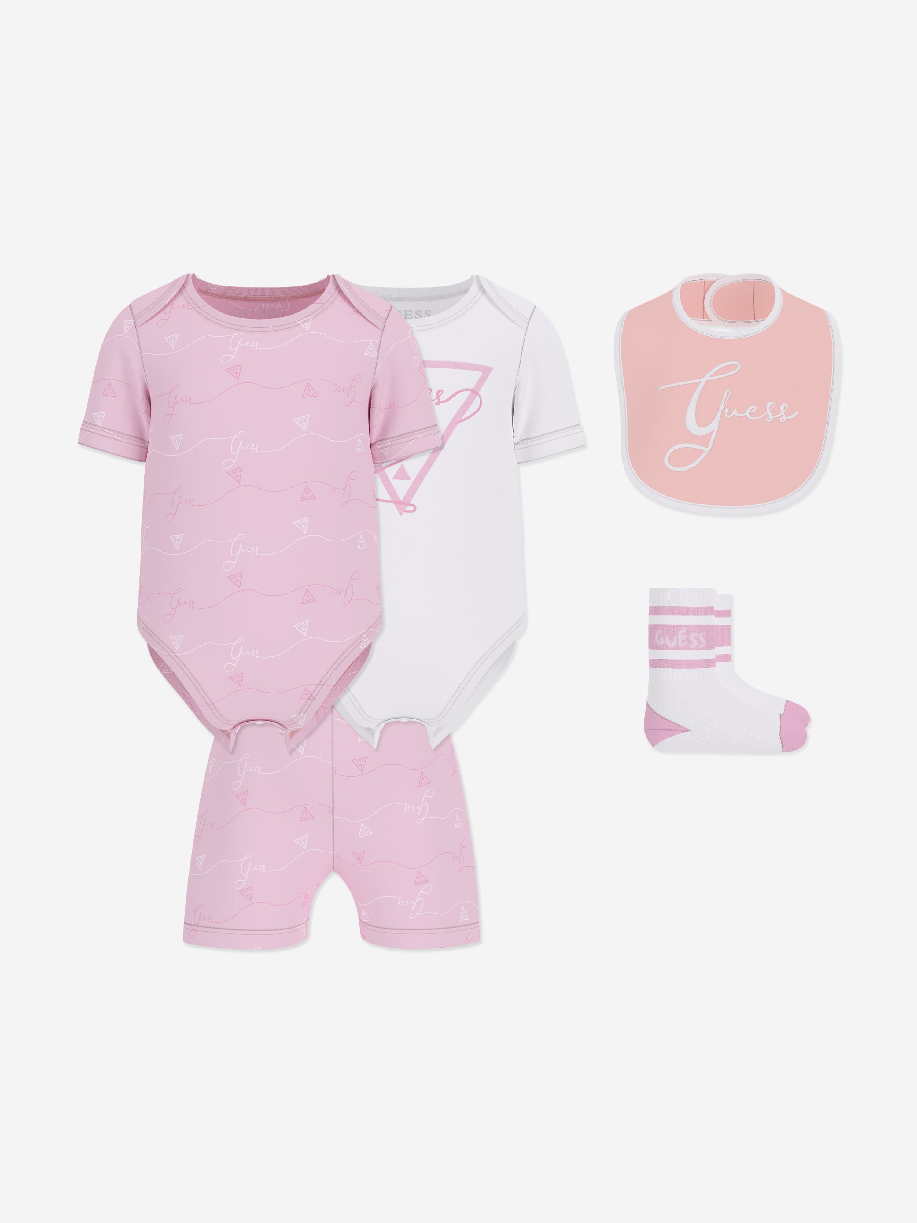 Pink Baby Girls Bodysuit Set - Soft Cotton Infant Bodysuit Outfit for Newborns & Toddlers - Perfect for Playtime, Photos & Everyday Wear