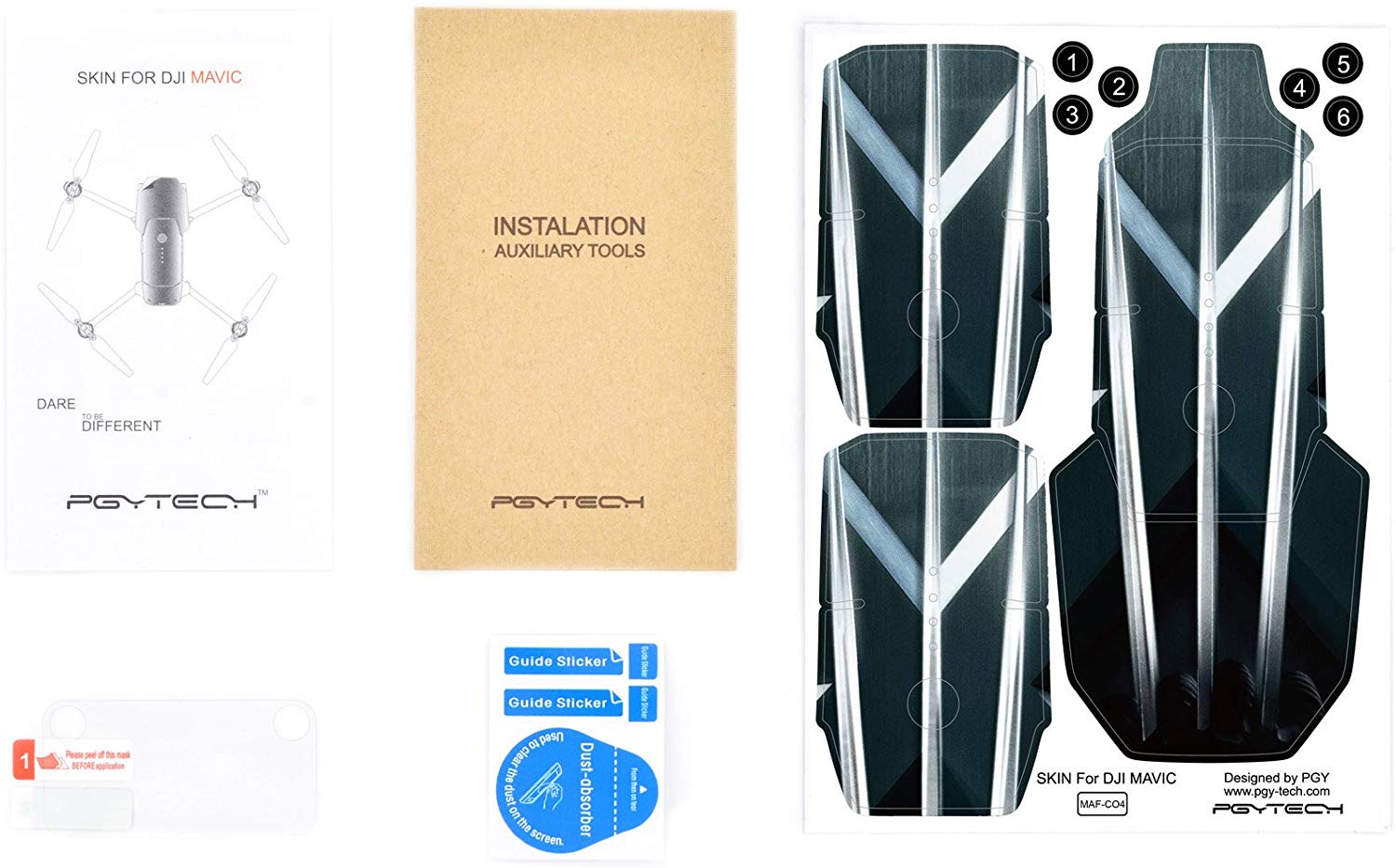 PGYTECH Mavic 3M Scotchcal Protective Skin for DJI Mavic 3 - Durable Vinyl Wrap for Drone Protection - Perfect for Outdoor Adventures, Aerial Photography & Travel