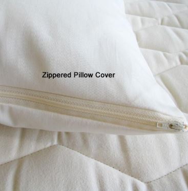 Holy Lamb Organics Zippered Pillow Protector - 100% Organic Cotton Waterproof Mattress Cover | Hypoallergenic Bedding for Allergy Relief & Dust Mite Protection | Perfect for Kids, Adults & Sensitive Skin