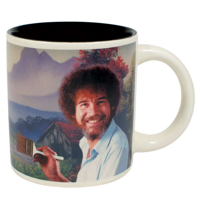 Bob Ross Heat Changing Coffee Mug - Color Changing Ceramic Mug with Famous Painting - Perfect Gift for Artists & Coffee Lovers (Office, Home, Gifts)