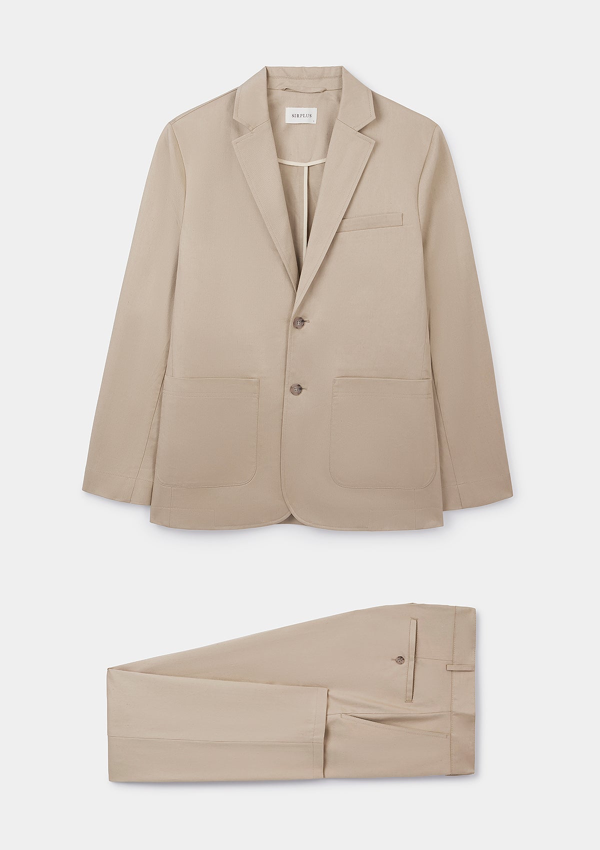Beige Cotton Linen Suit for Women - Breathable Summer Business Casual Blazer & Pants Set - Perfect for Office, Weddings & Formal Events