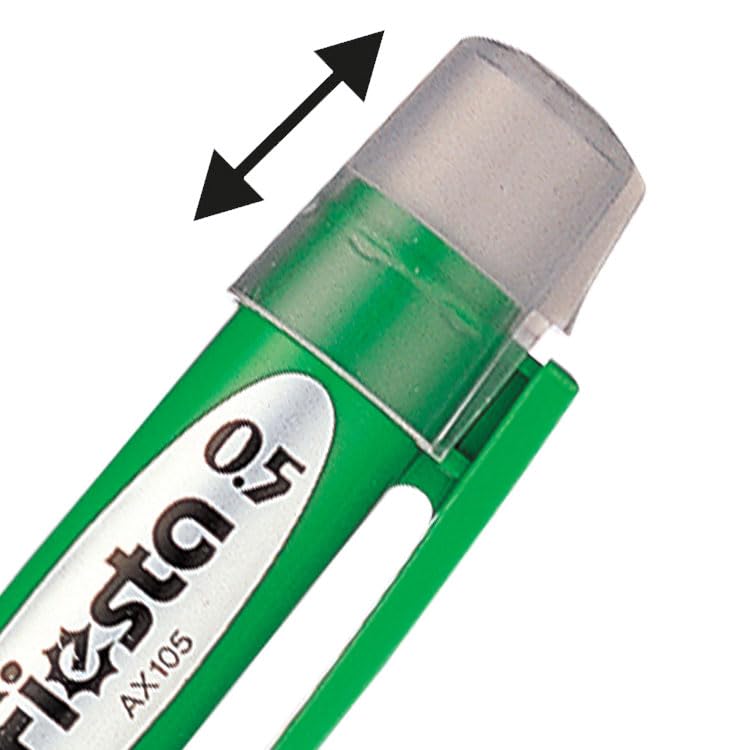 Pentel Fiesta 0.5mm HB Automatic Pencils - 12 Pack Mechanical Pencils for School, Office & Art Drawing - Smooth Writing Drafting Pencils with Eraser (AX105-DO)