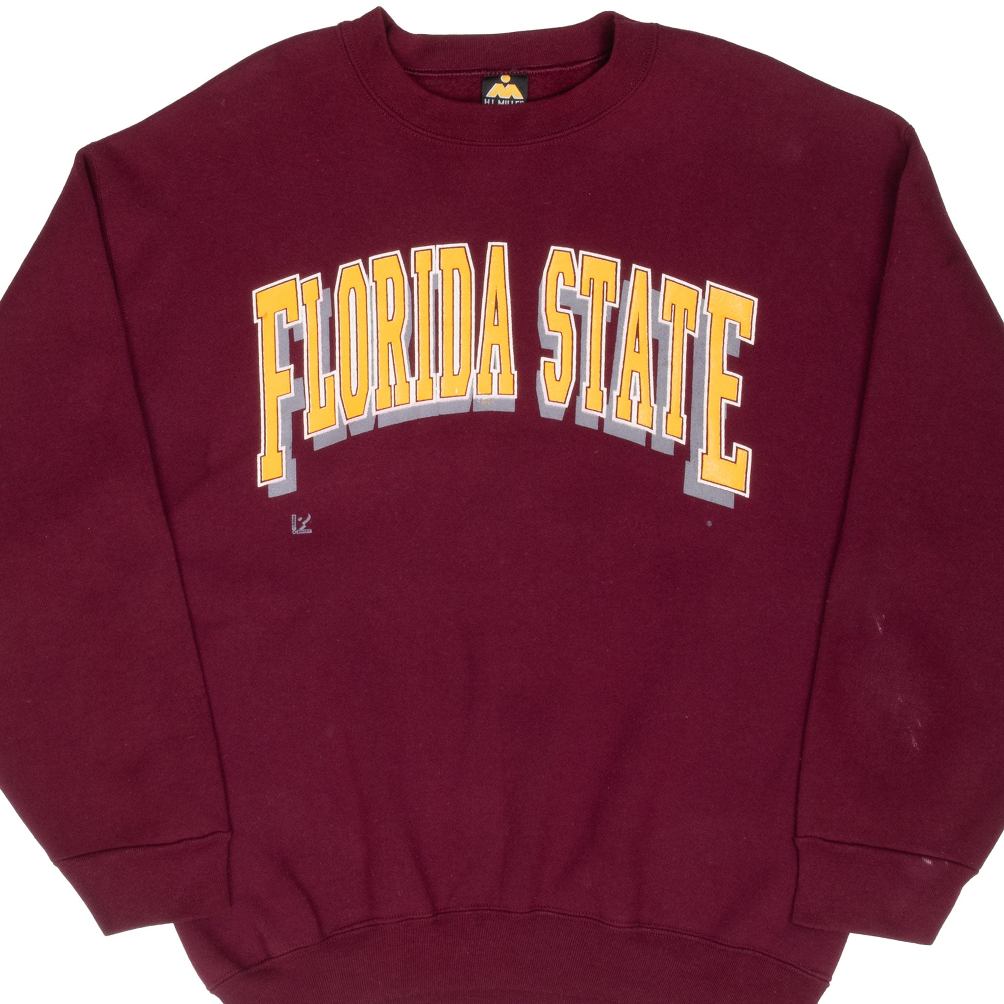 Vintage Florida State FSU Burgundy Sweatshirt 1990s Large - Made in USA - Retro College Apparel for Game Day & Casual Wear