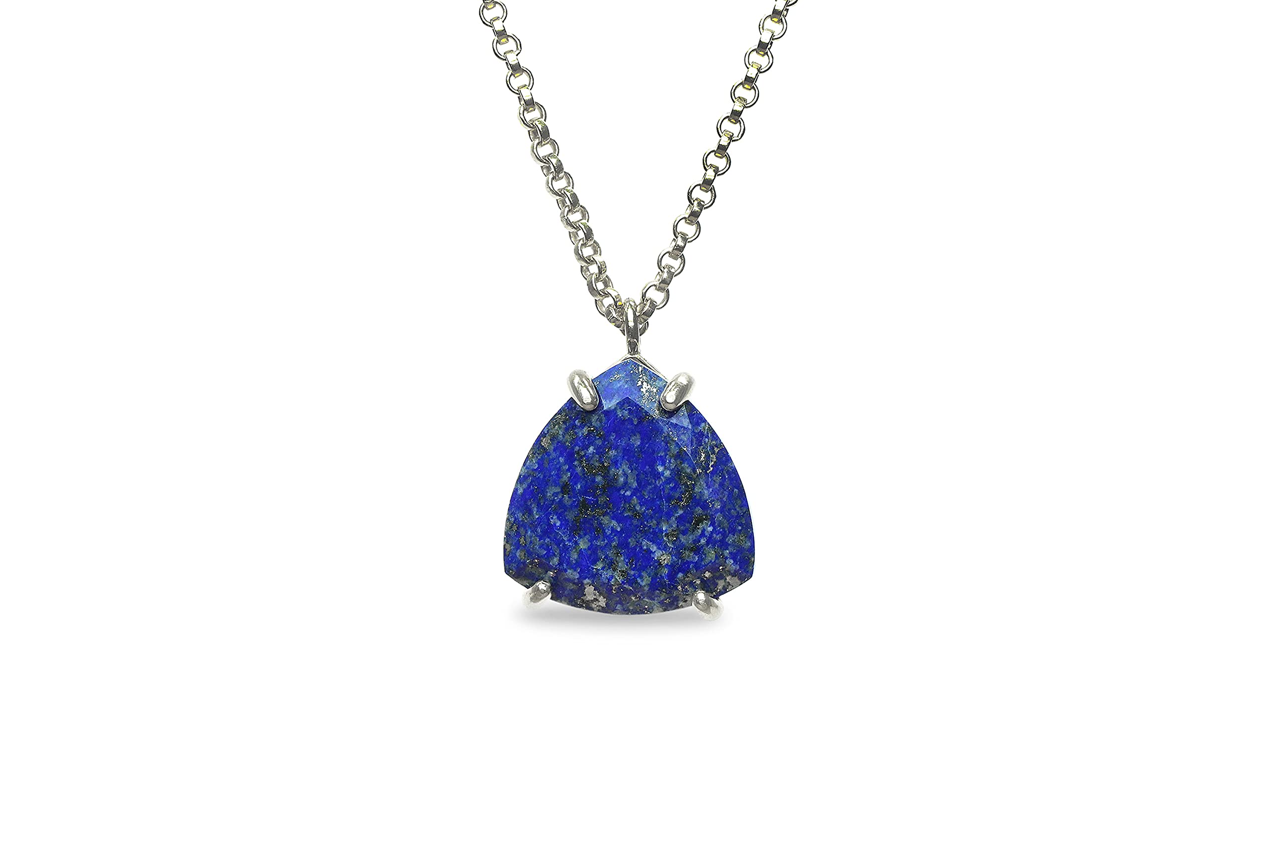 Lapis Lazuli Necklace Sterling Silver - Bohemian Jewelry for Women - Handmade Gift for Birthdays & Special Occasions