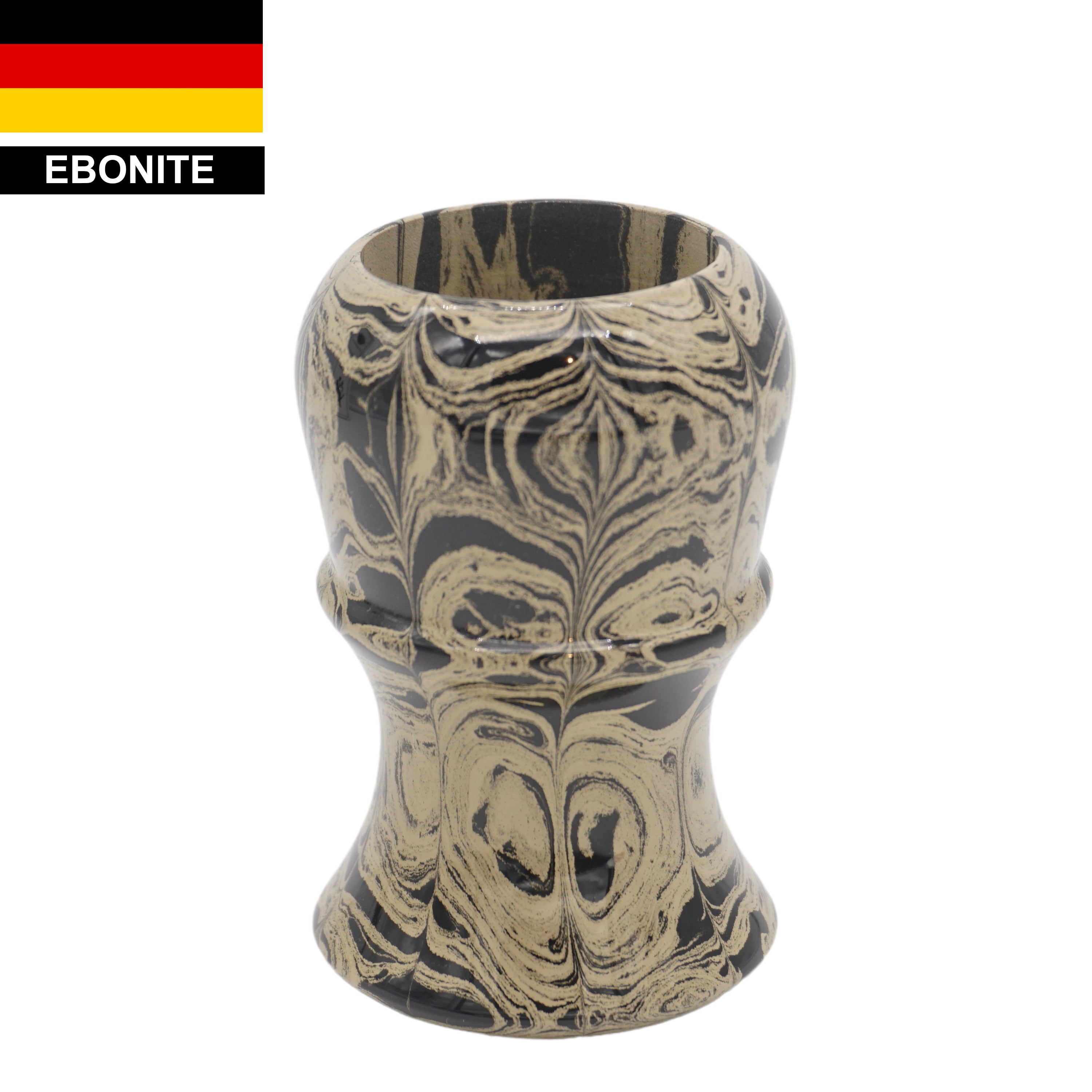 Premium Sand Ebonite Handmade Shaving Brush Handle - Fits 24mm & 26mm Knots - Perfect for Wet Shaving & Grooming Gifts for Men