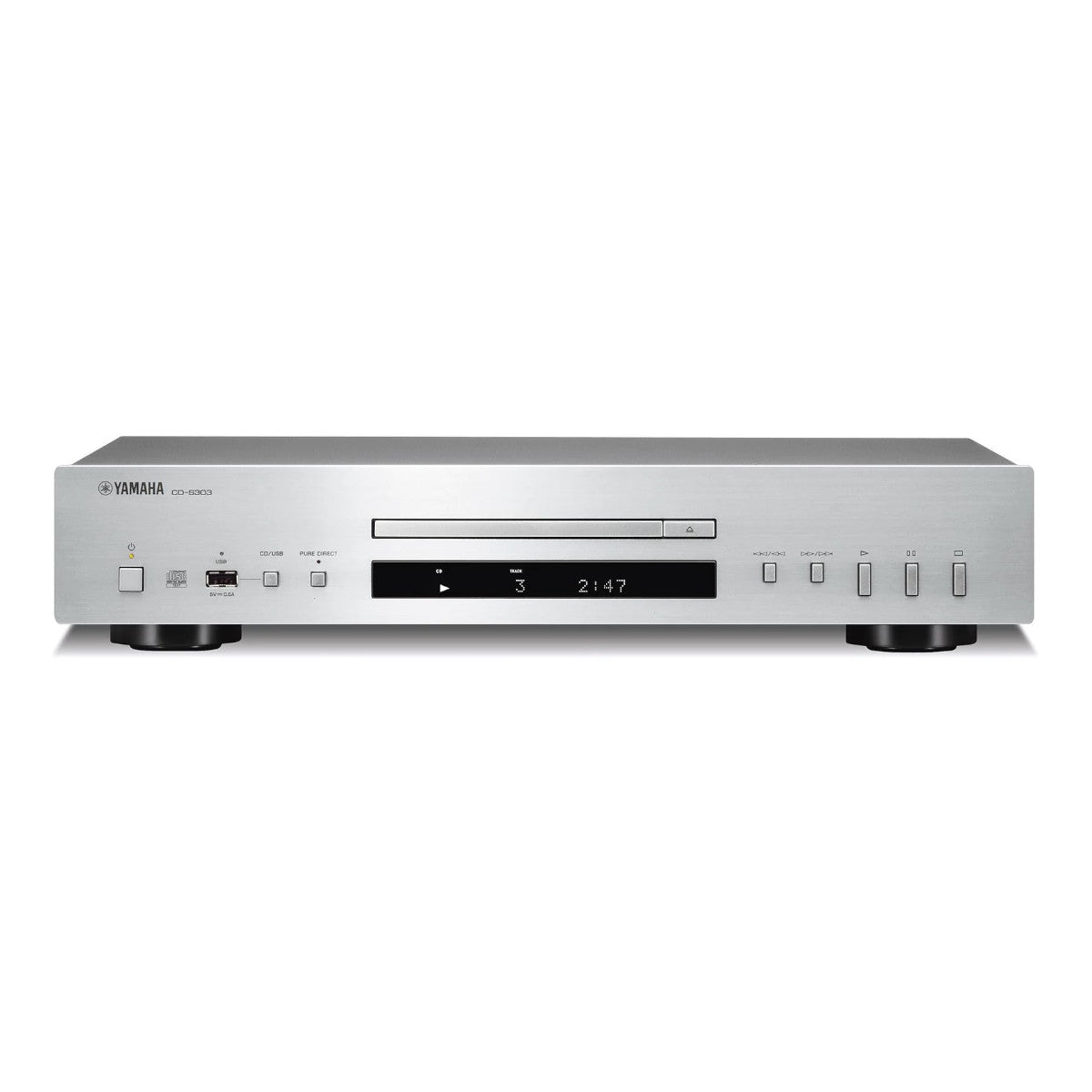 Yamaha CD-S303 High-Fidelity CD Player with USB DAC - Perfect for Home Audio & Music Enthusiasts