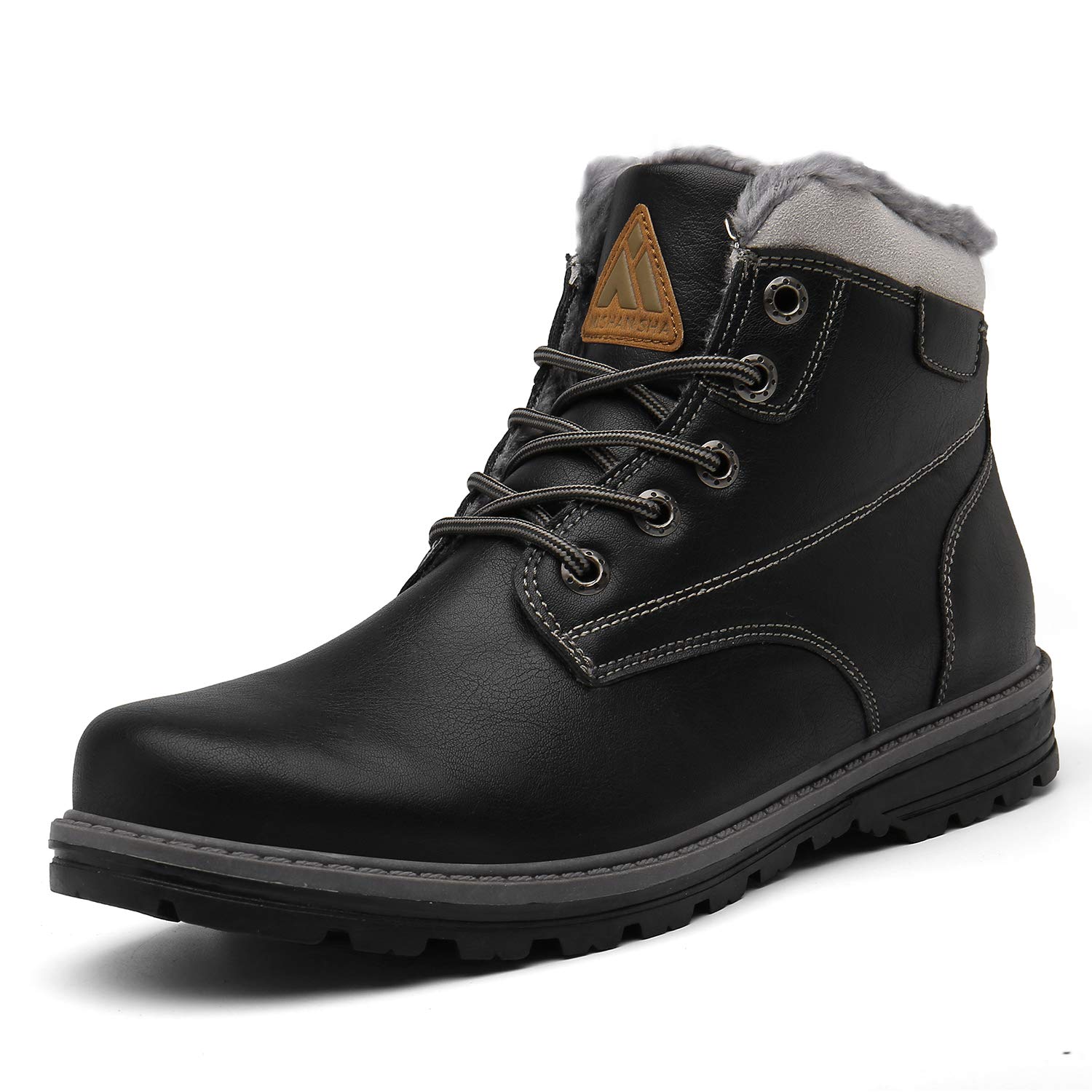 Mishansha Men's & Women's Waterproof Hiking Boots - Winter Snow Boots with Warm Fleece Lining for Outdoor Trekking & Snowy Adventures