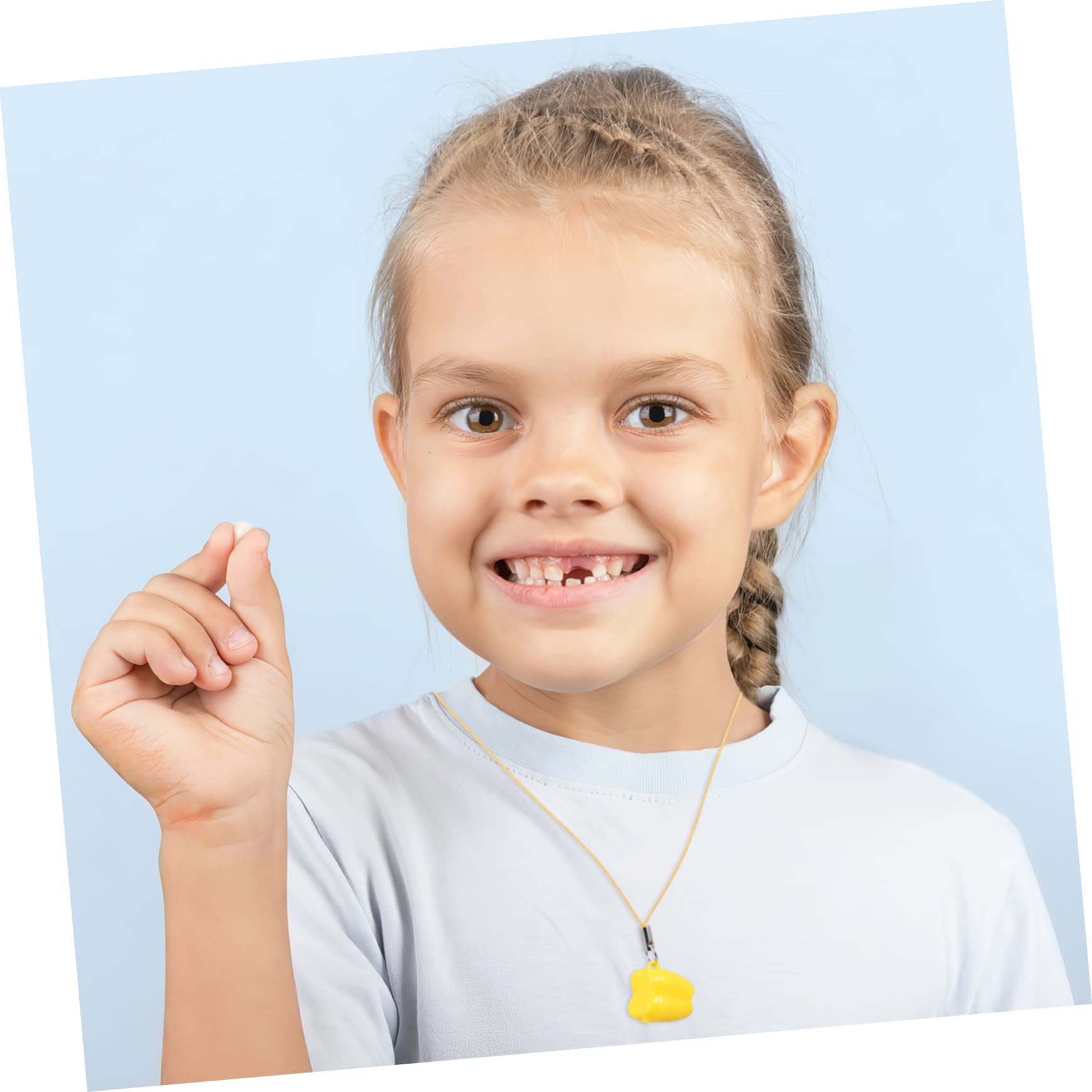 Hohopeti 60 Pcs Tooth Storage Box - Plastic Tooth Saver Necklace for Boys, Kids Tooth Keepsake Container - Perfect for Baby Teeth Preservation & First Tooth Keepsake Gifts