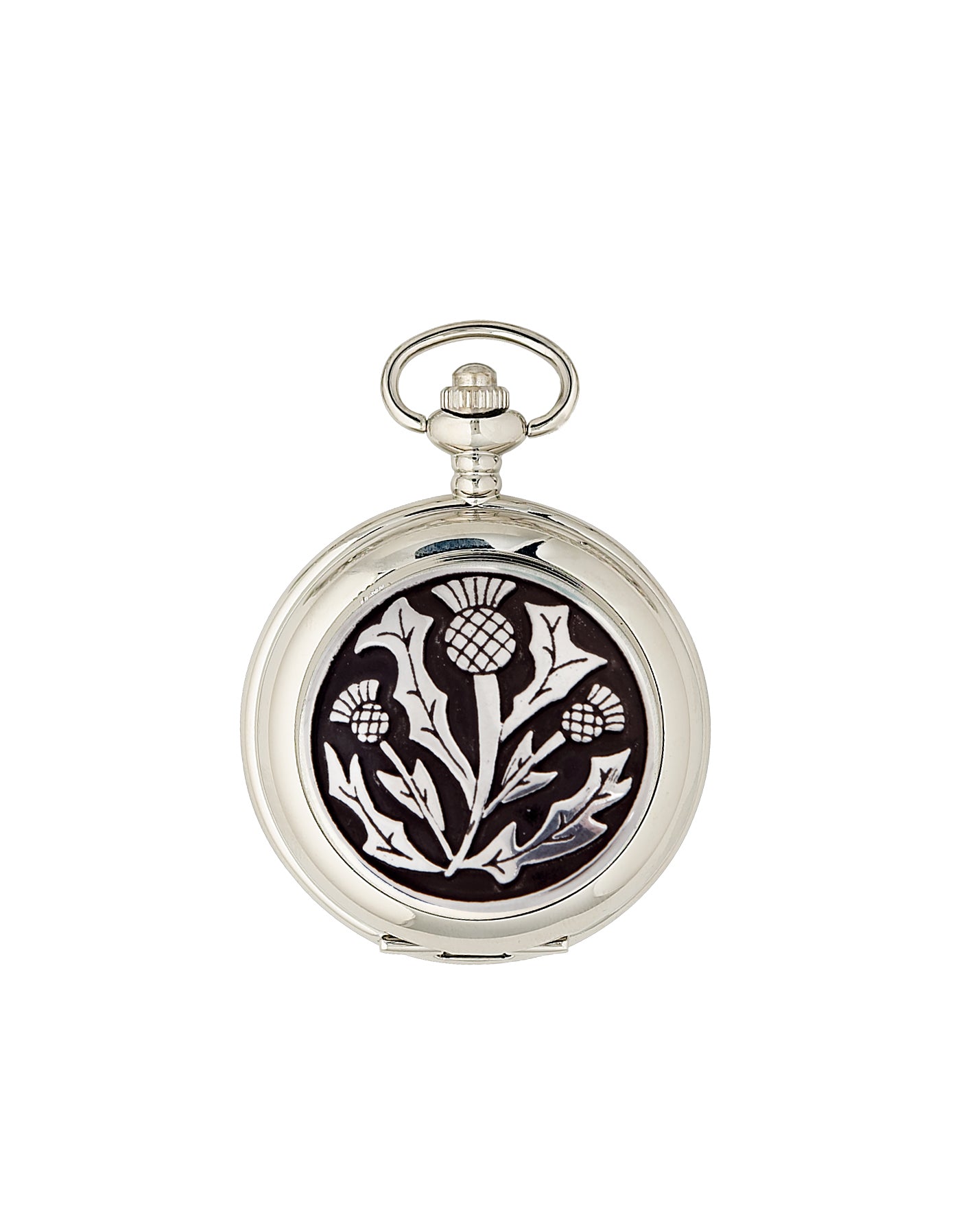 Vintage Thistle Mechanical Pocket Watch PW114M - Antique Style Wind-Up Pocket Watch for Men & Women - Perfect for Steampunk, Cosplay, and Collectors