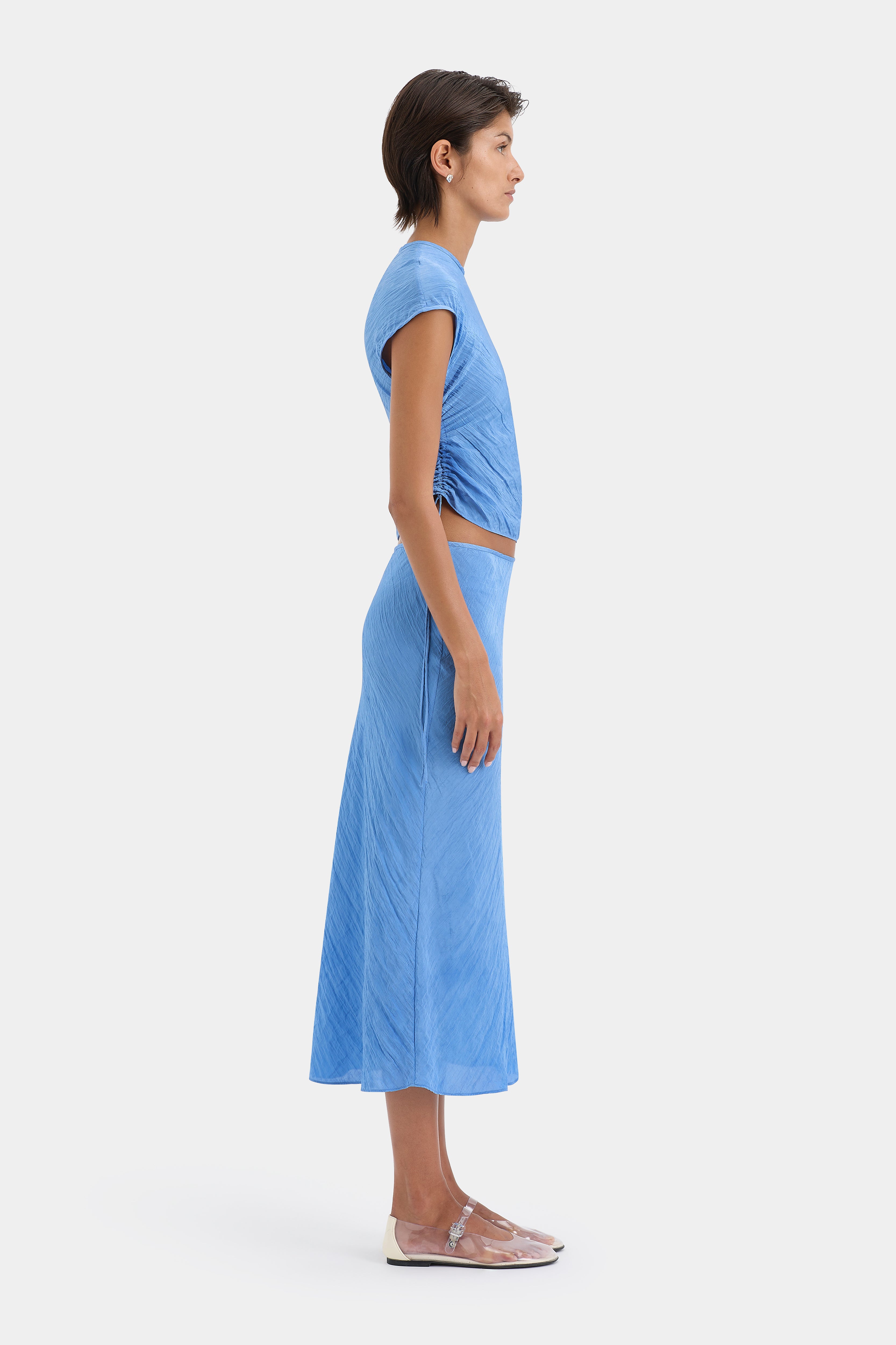 Stylish Ligera Midi Skirt for Women - Flowy A-Line Summer Skirt with Pockets | Perfect for Casual Outfits, Office Wear & Date Nights