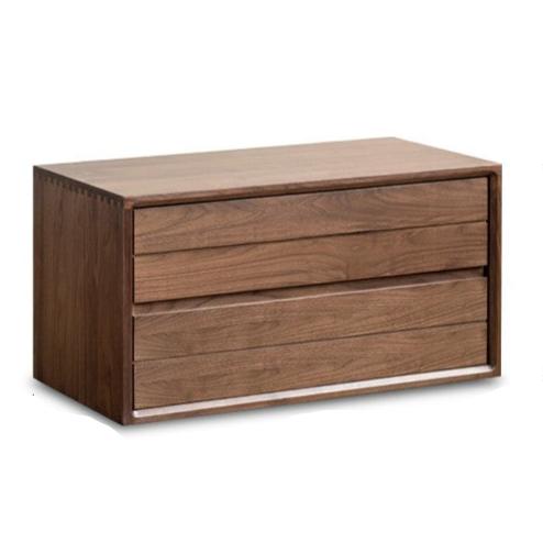 28.7x14.9x14.5 inch / 73x38x37.5 cm / Walnut Color / Ash D single draw