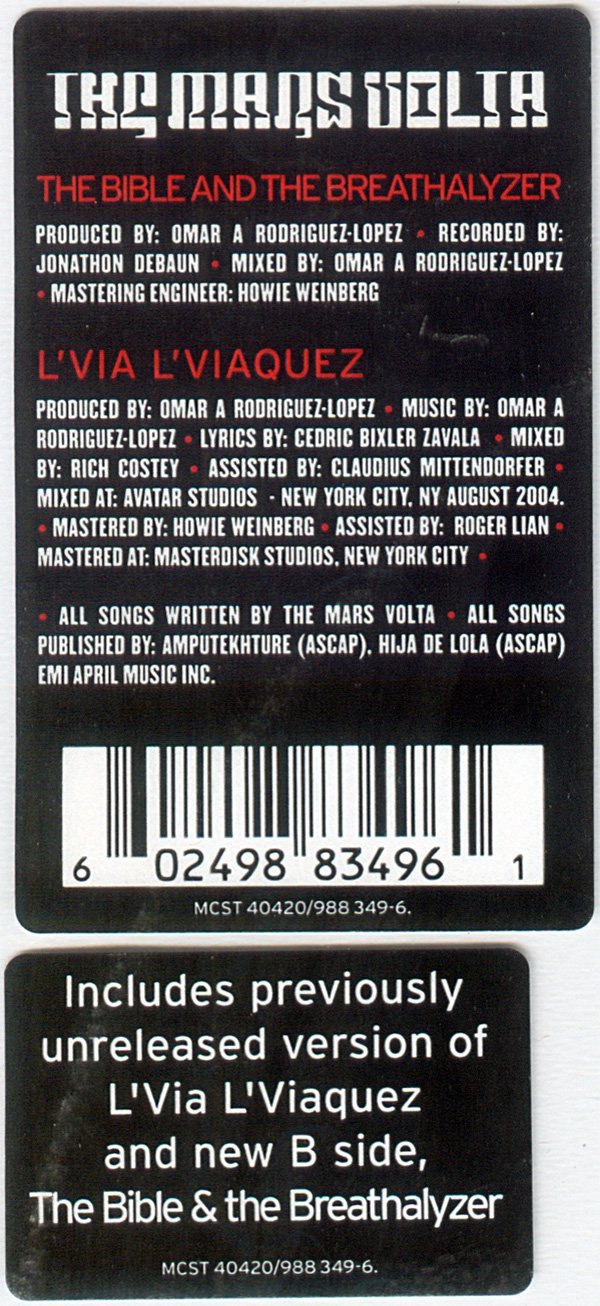The Bible And The Breathalyzer / L'Via L'Viaquez (Picture Disc Vinyl) - Limited Edition Collectible Record for Music Enthusiasts & Vinyl Lovers