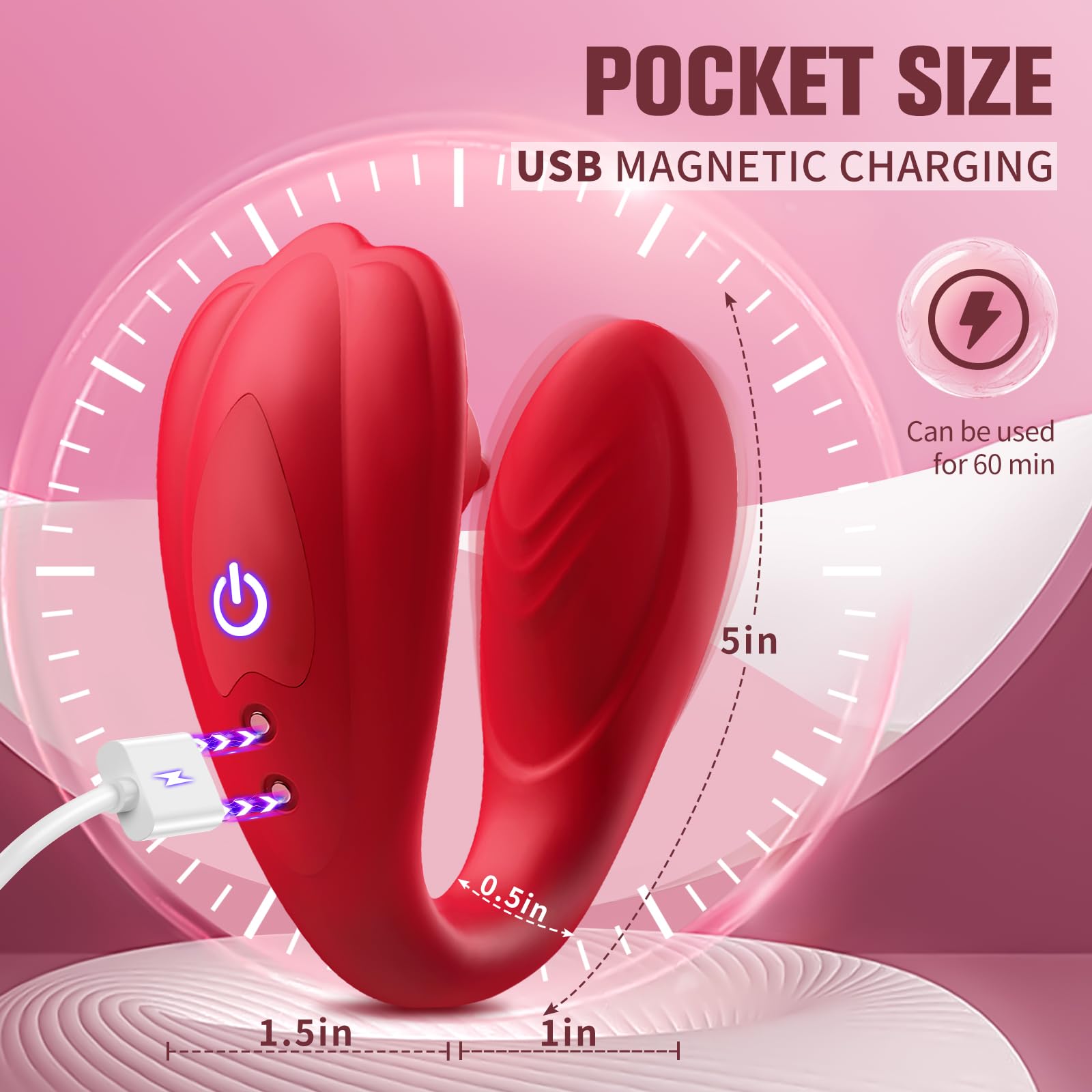 Remote Control Vibrator for Women - Wearable G-Spot & Clit Stimulator with 10 Vibration & Licking Modes, Hands-Free Adult Sex Toy for Couples & Solo Play - Perfect for Date Nights, Long Distance Relationships & Spicing Up Your Bedroom