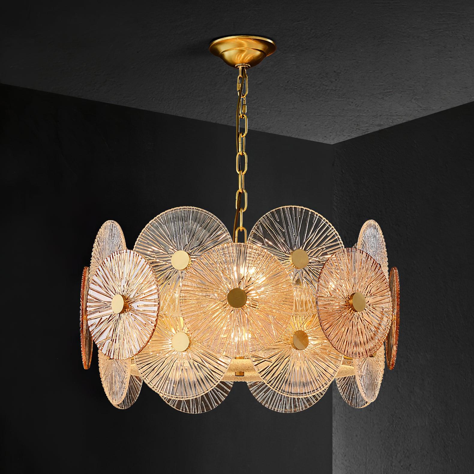 Maytoni Aster Chandelier - Modern Crystal Ceiling Light Fixture for Dining Room & Living Room | Elegant Home Decor Lighting
